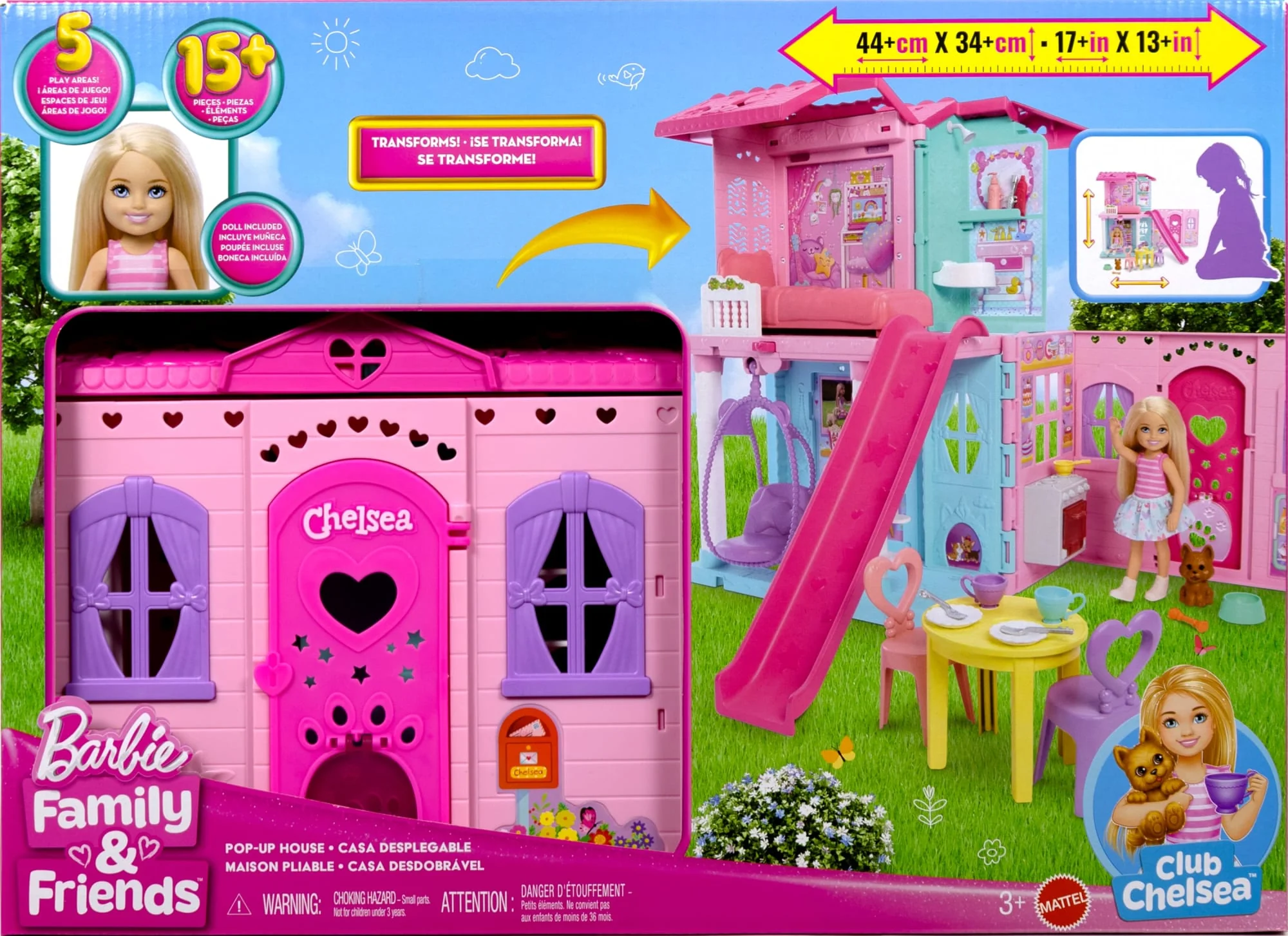 Bebek Ve 15'Ten Fazla Aksesuar Içeren Ve Açılınca Boyu 43 X +33 Cm'Yi Geçen Barbie Chelsea Açılır Bebek Evi - Image 6