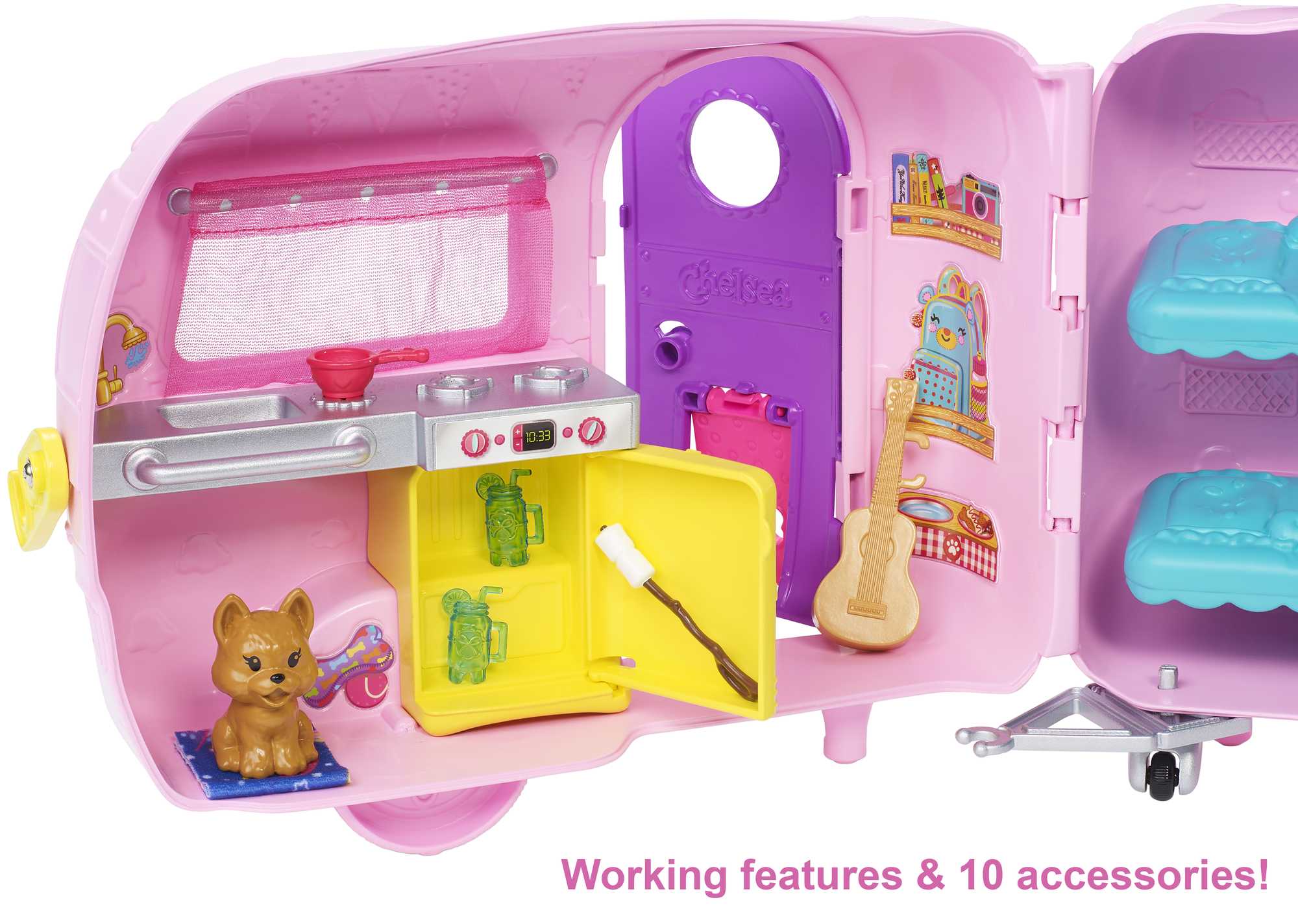 Barbie Toys, Camper Playset With Chelsea Doll, Toy Car And Accessories - Image 3
