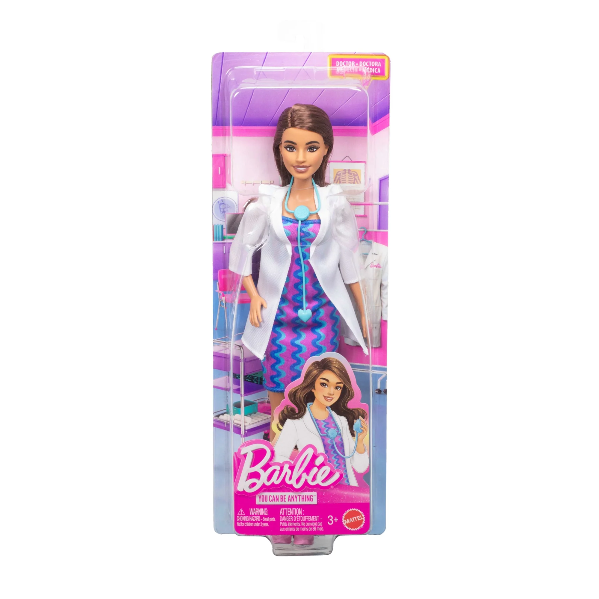 Barbie Métiers-Coffret Barbie Docteur-Poupée Avec Tenue Amovible - Image 6
