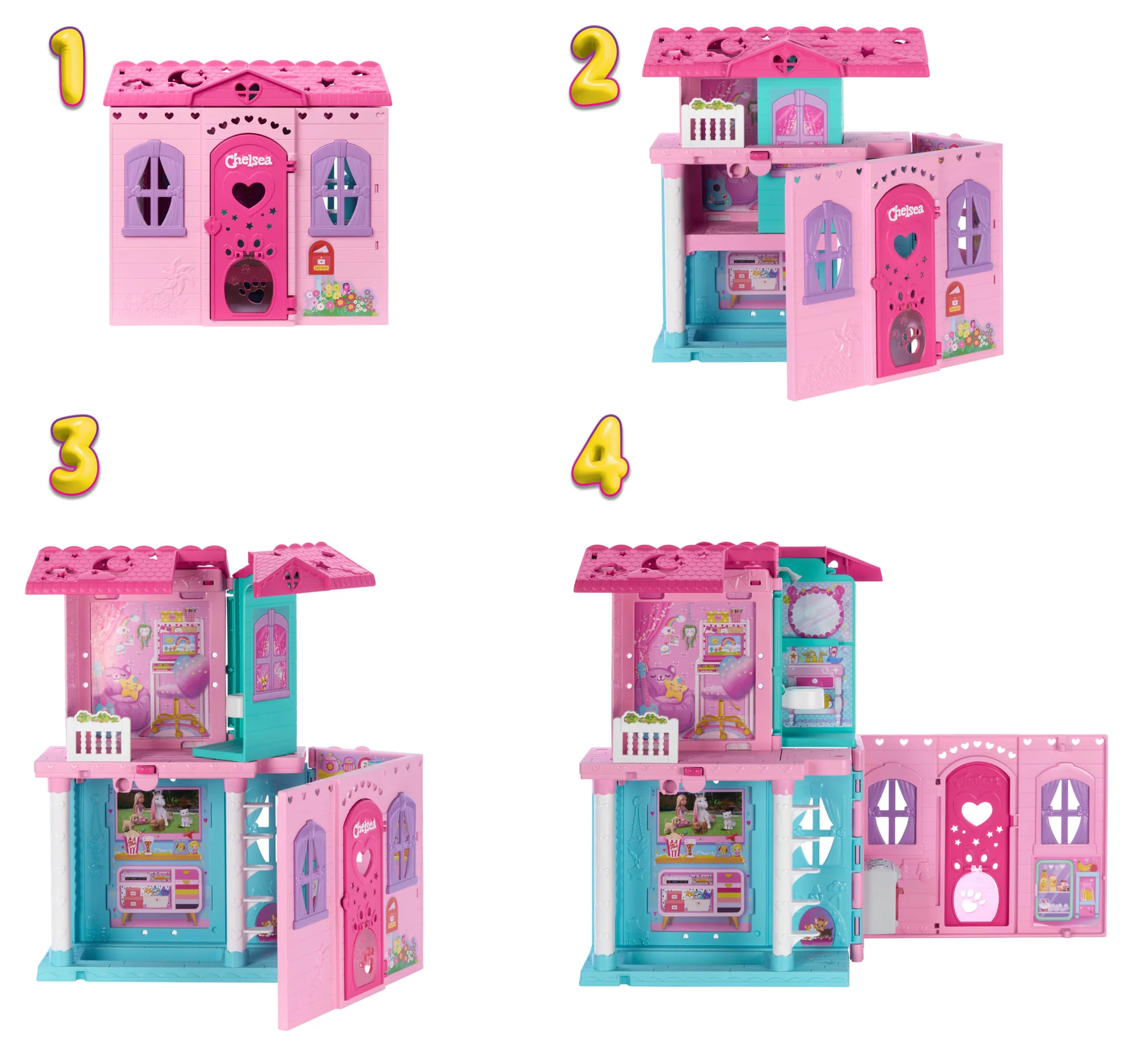 Barbie-Coffret La Maison Transformable De Chelsea-Avec Accessoires - Image 2