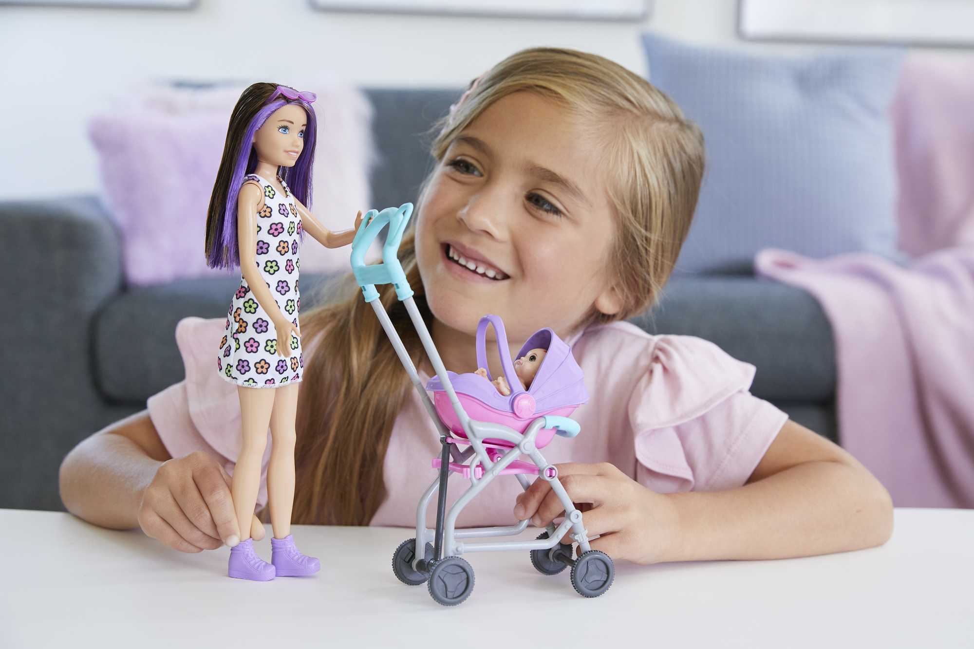 Barbie-Coffret Skipper Baby-Sitter Poussette Avec Poupée, Dès 3 Ans - Image 2