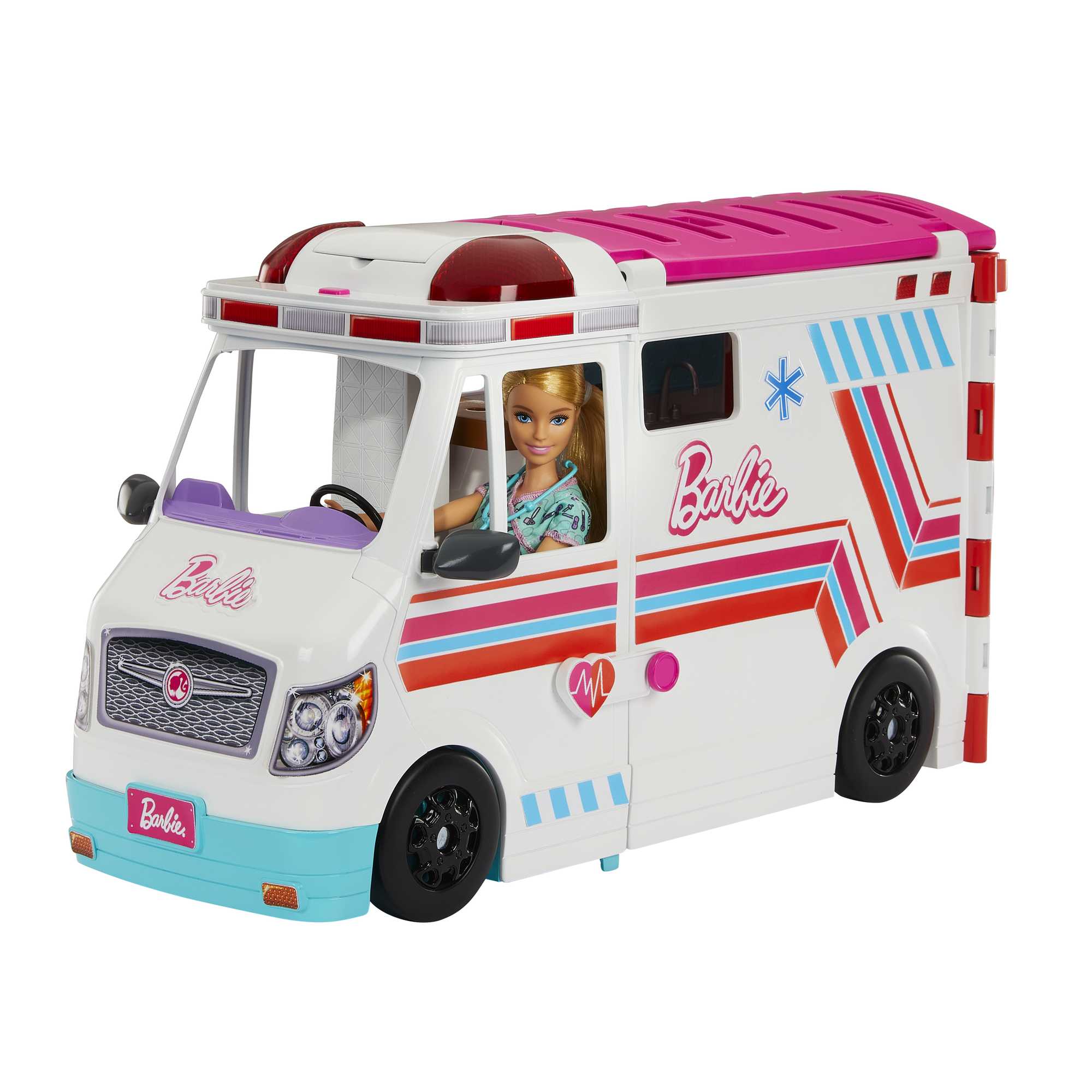 Barbie-Véhicule Médical-Coffret Ambulance Et Clinique Et Accessoires - Image 5