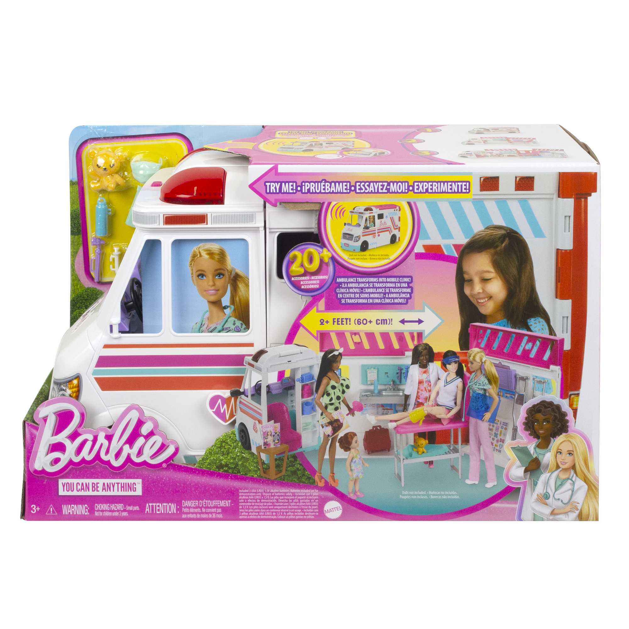 Barbie-Véhicule Médical-Coffret Ambulance Et Clinique Et Accessoires - Image 6