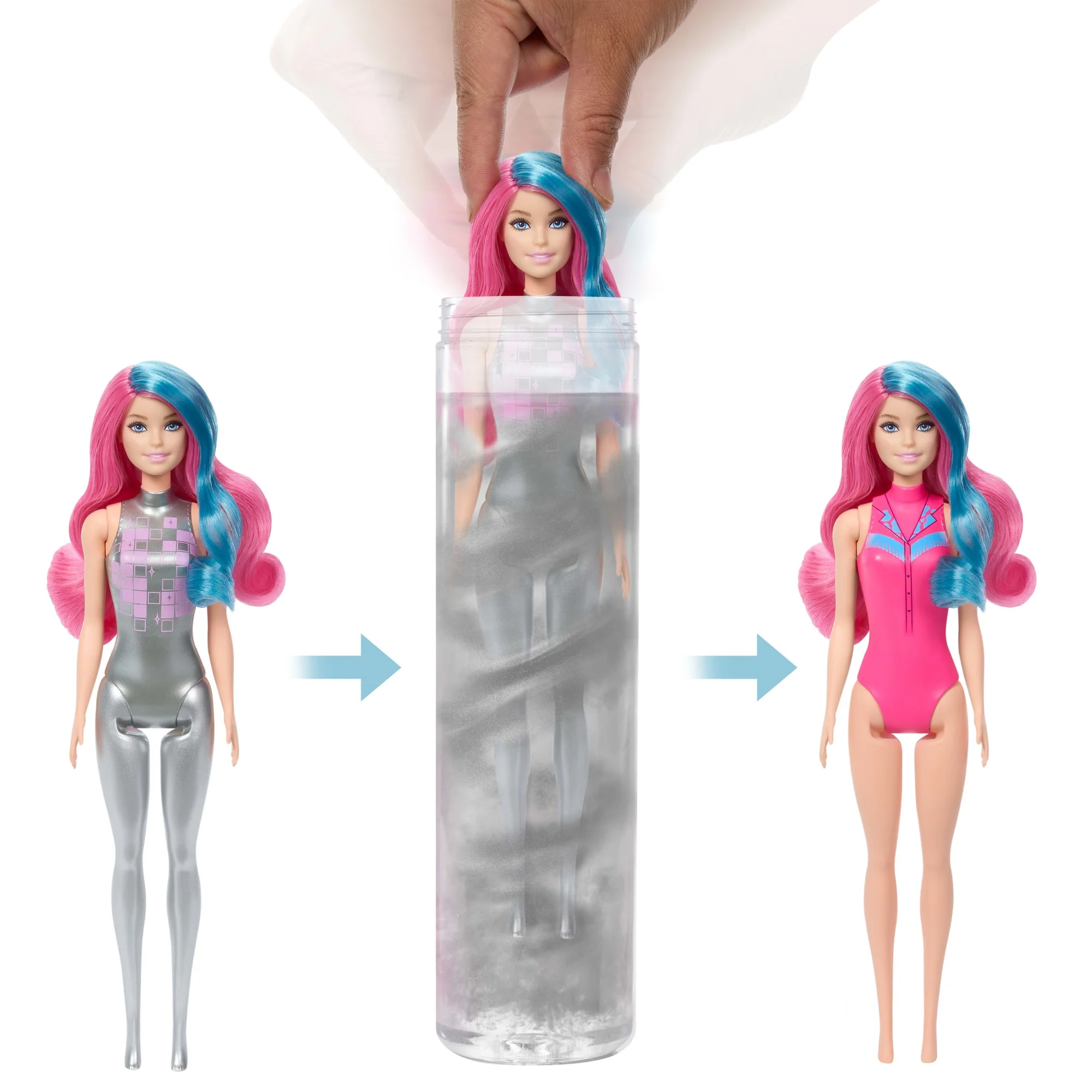 Barbie Color Reveal Serie Disco Star, Bambola E Accessori Con 6 Sorprese (Stili Diversi) - Image 3