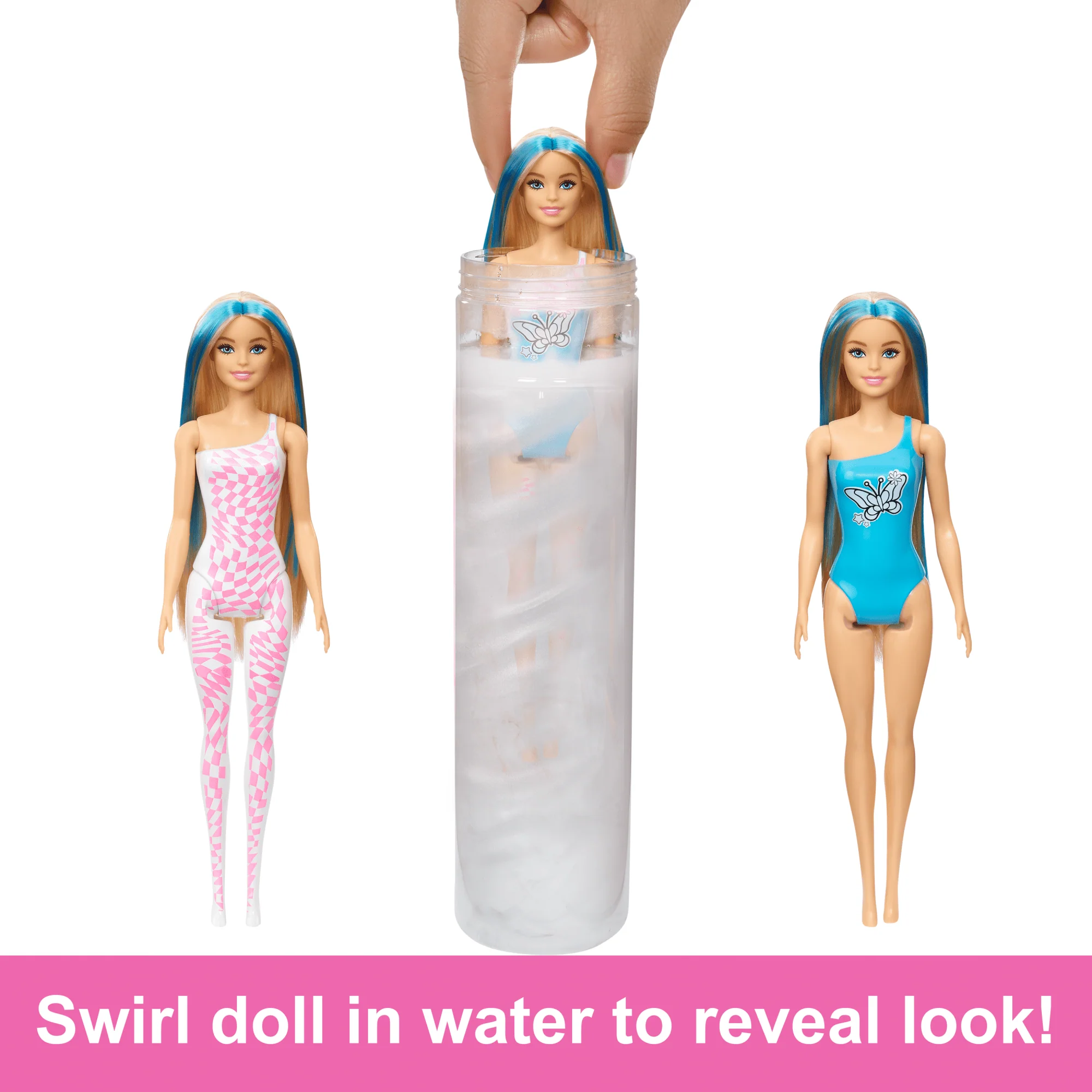 Barbie Colour Reveal Groovy-Themed Series Doll & Accessories With 6 Surprises, Color-Change Bodice - Image 3