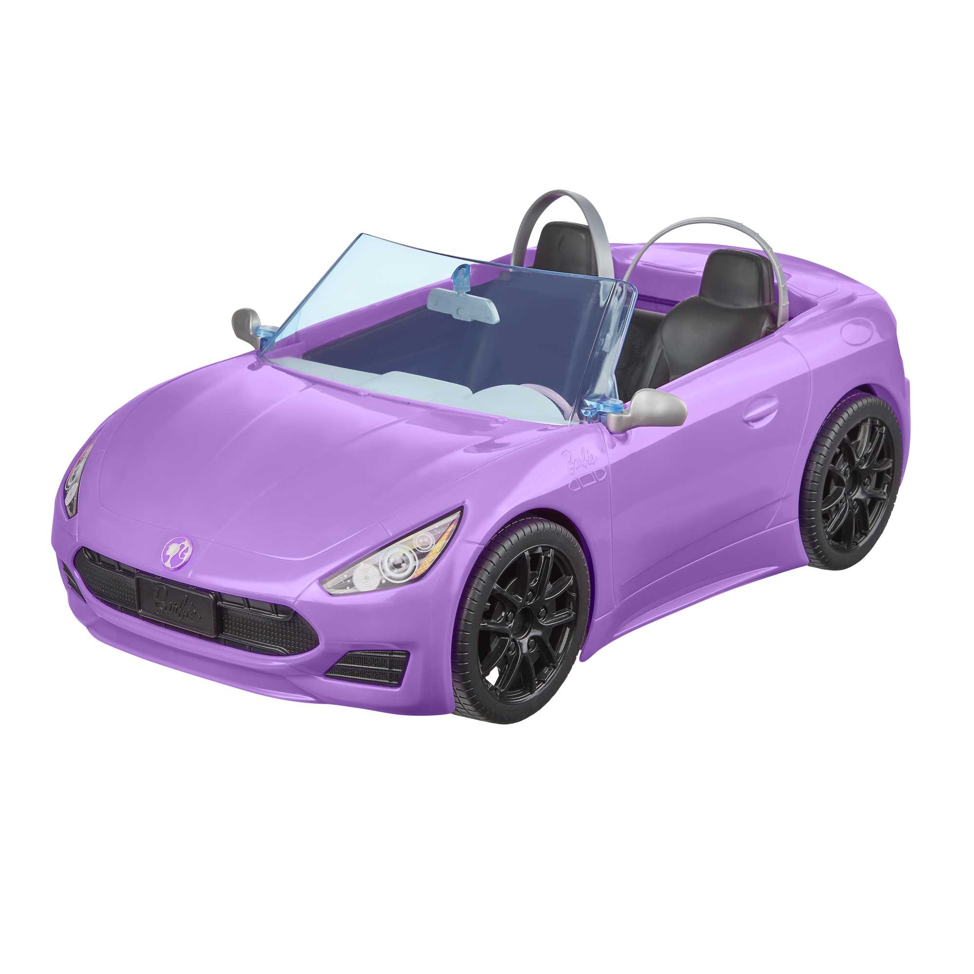 Barbie con descapotable Muñeca rubia con coche de juguete morado para muñecas - Image 4