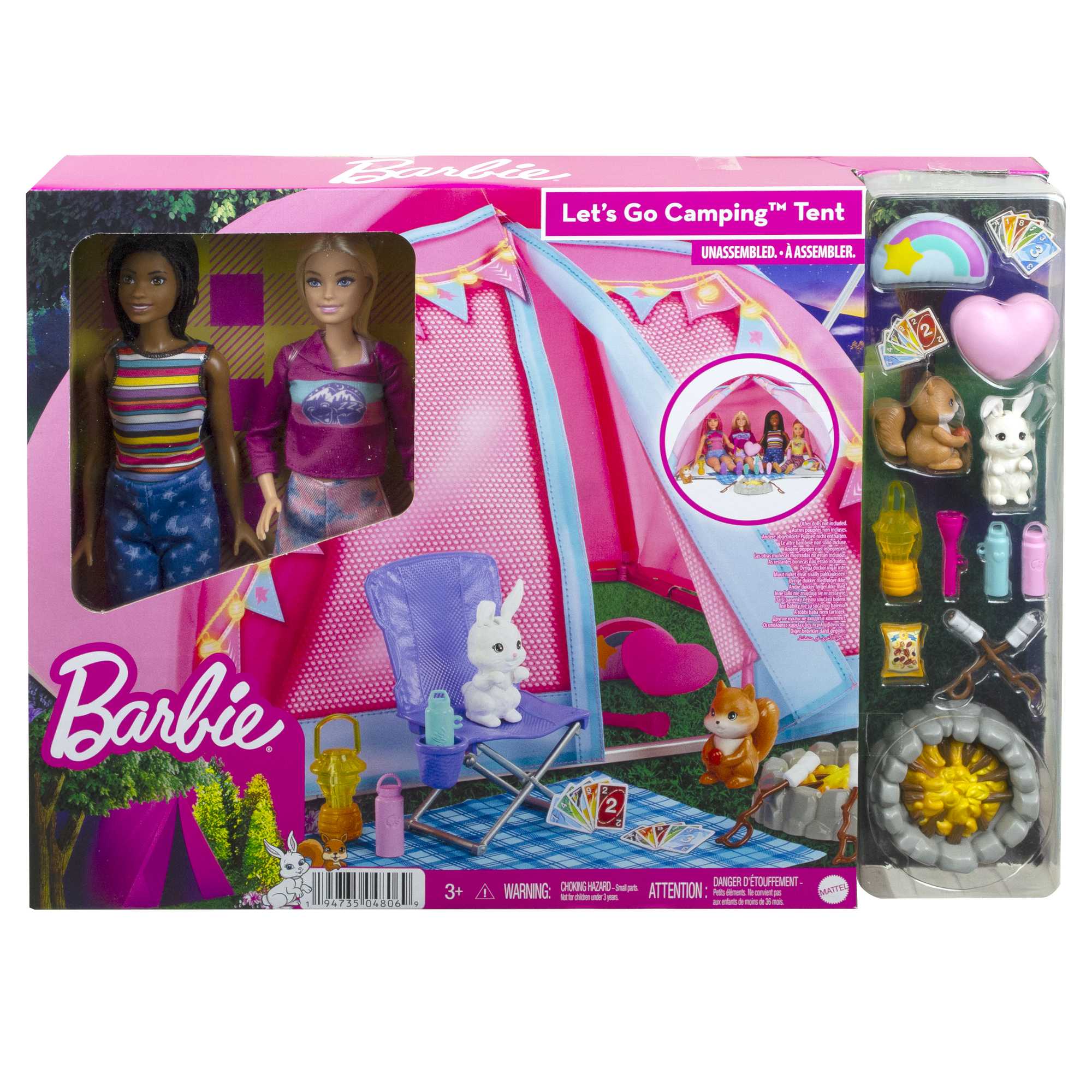 Barbie Cosa de dos Malibu y Brooklyn con carpa de camping - Image 6