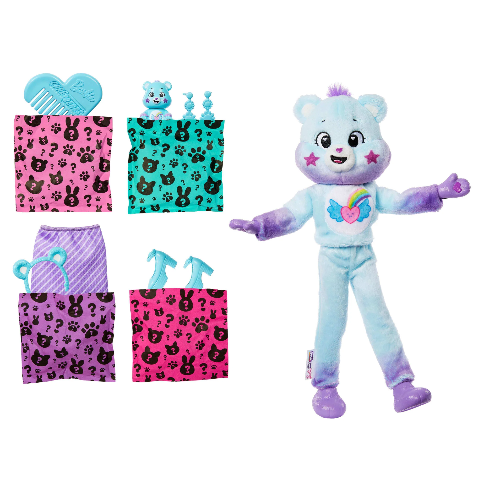 Barbie Cutie Reveal Care Bears Serie 2 Dream Bright Bear Con 10 Sorprese, Bambola E Accessori - Image 4