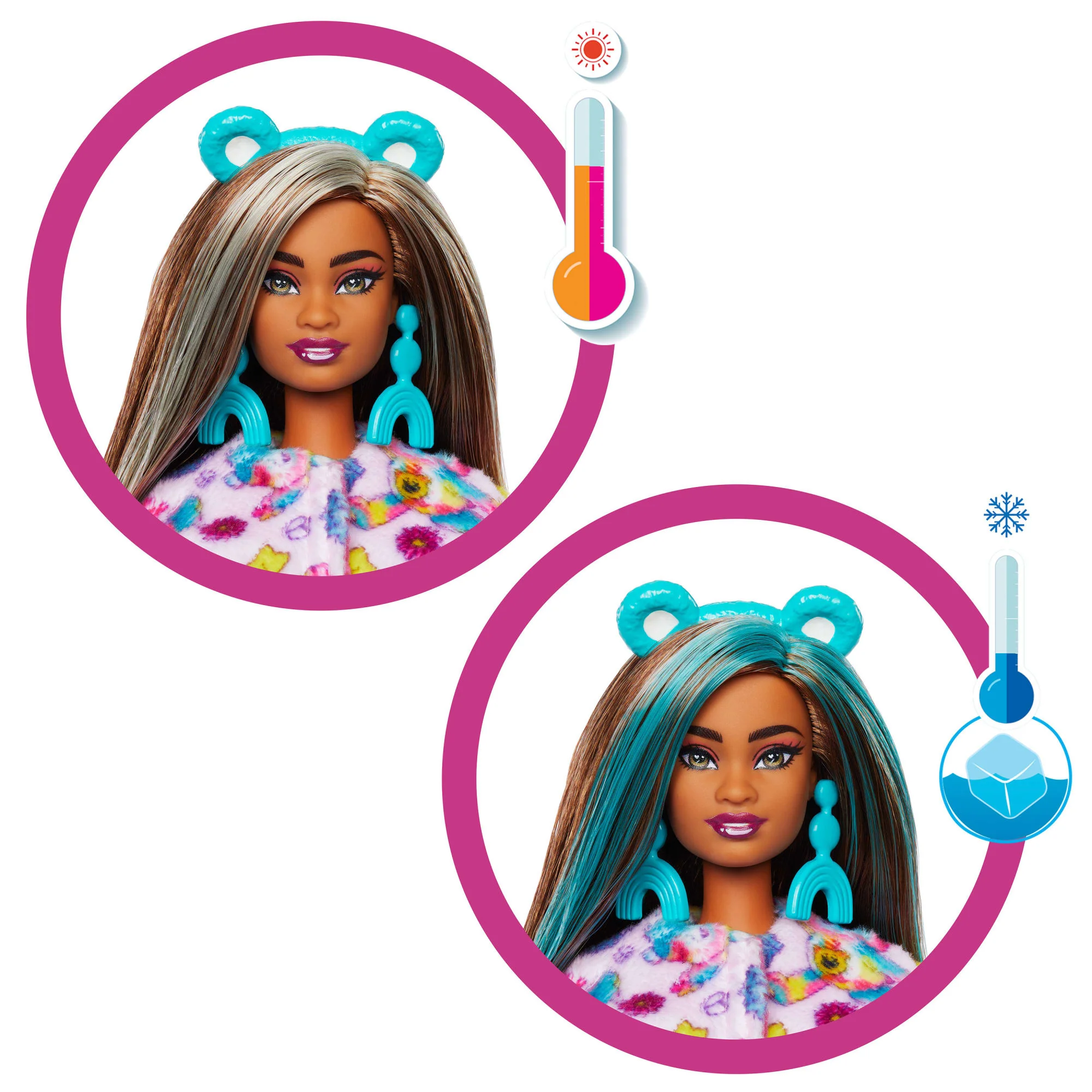 Barbie Cutie Reveal Care Bears Serie 2 Good Vibes Bear Con 10 Sorprese, Bambola E Accessori - Image 2
