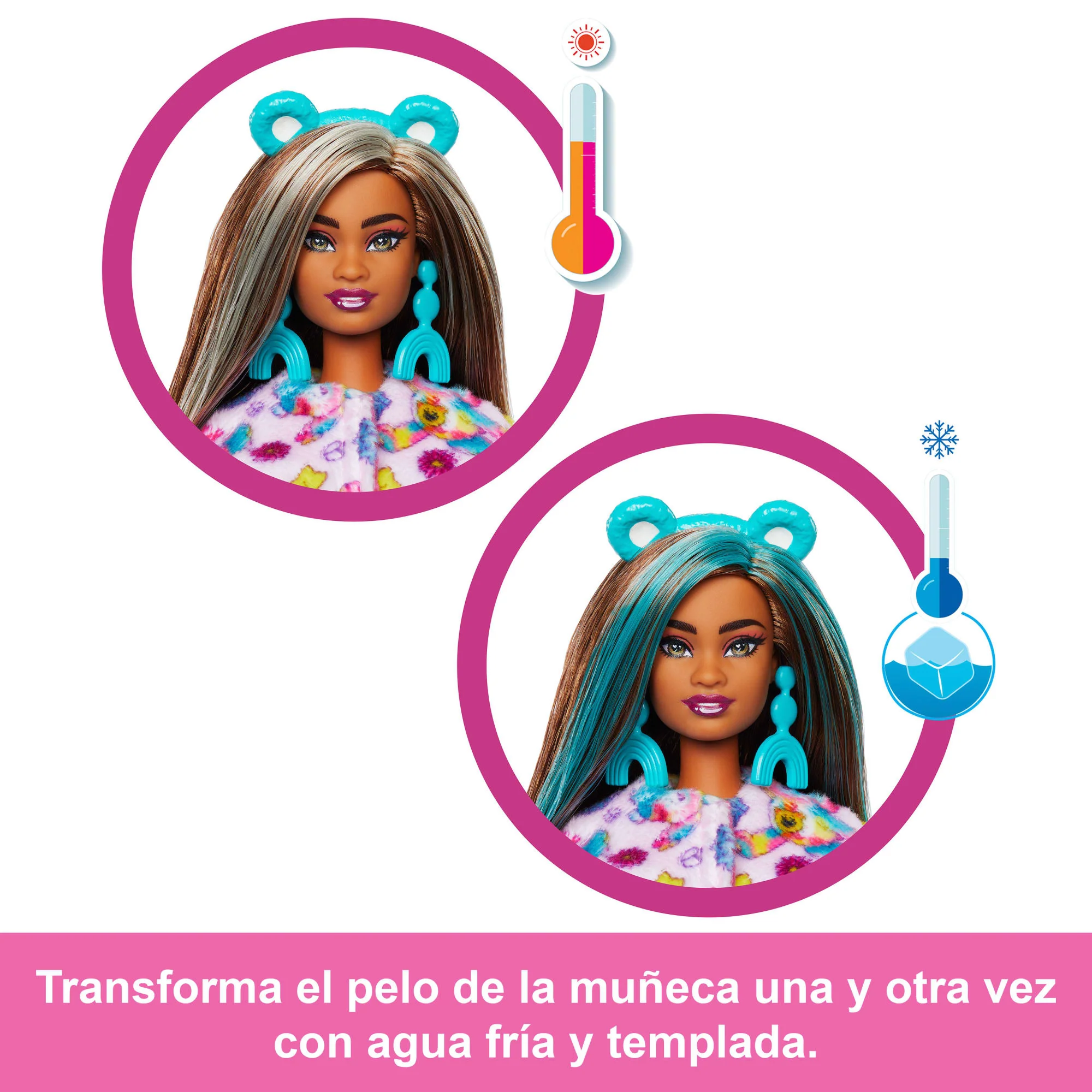 Muñeca Barbie Cutie Reveal De La Serie 2 De La Colección Care Bears Con Accesorios, Osito Good Vibes Bear Con 10 Sorpresas - Image 3