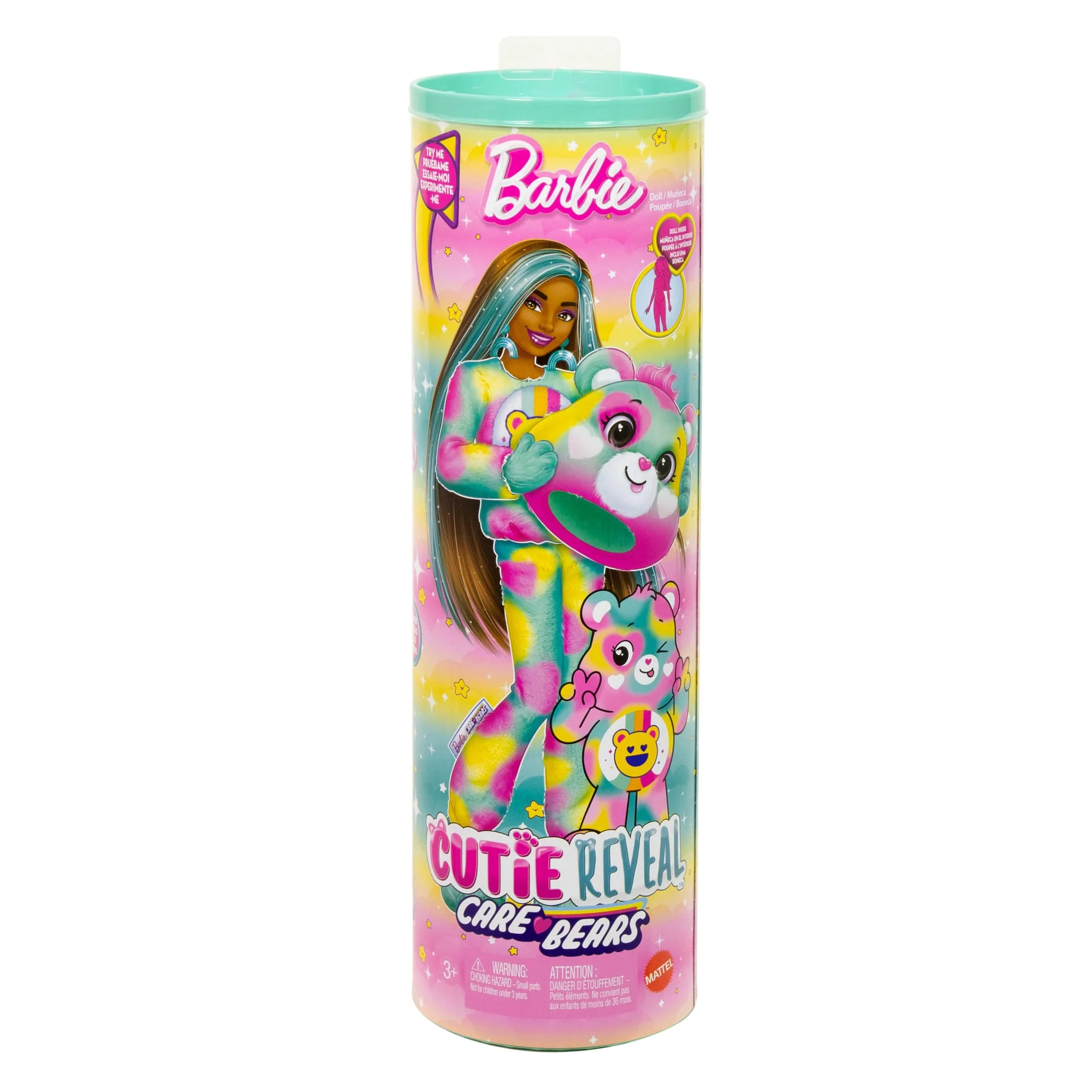 Muñeca Barbie Cutie Reveal De La Serie 2 De La Colección Care Bears Con Accesorios, Osito Good Vibes Bear Con 10 Sorpresas - Image 6