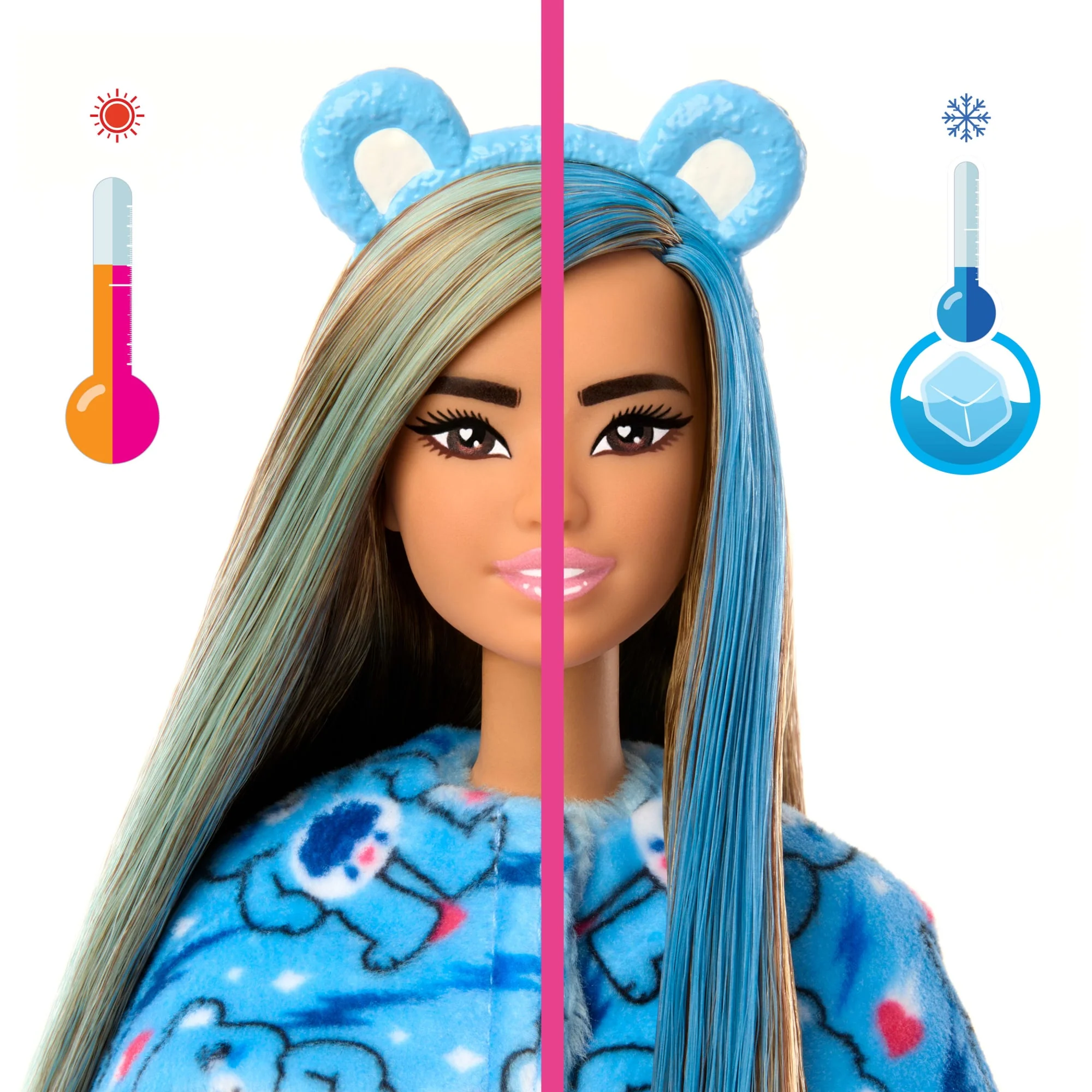 Poupée Barbie Cutie Reveal Bisounours Touronchon Bleu - Image 3