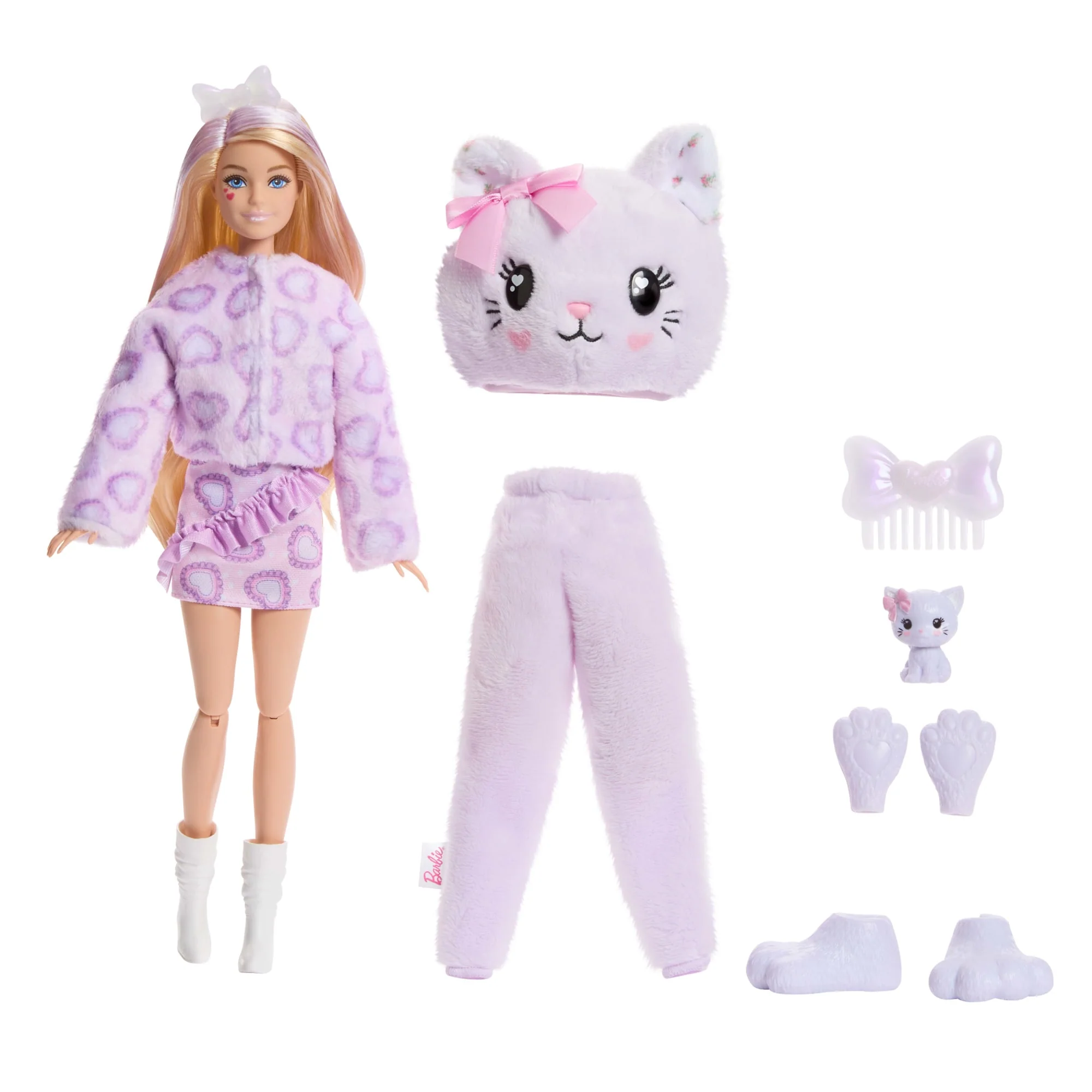 Muñeca Barbie Cutie Reveal De La Serie Abracitos Con Disfraz De Gatito Y Accesorios, Incluidas 10 Sorpresas - Image 6