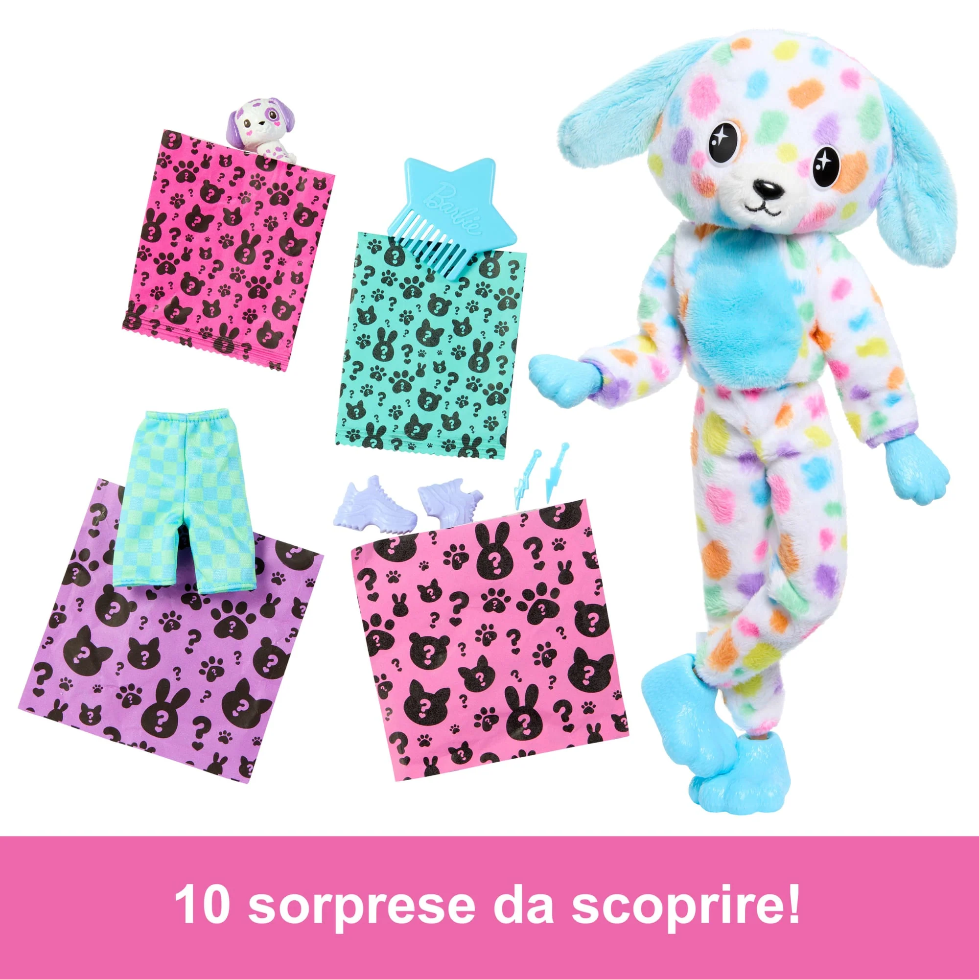 Barbie Cutie Reveal Serie Sogni A Colori - Cagnolino - Image 3