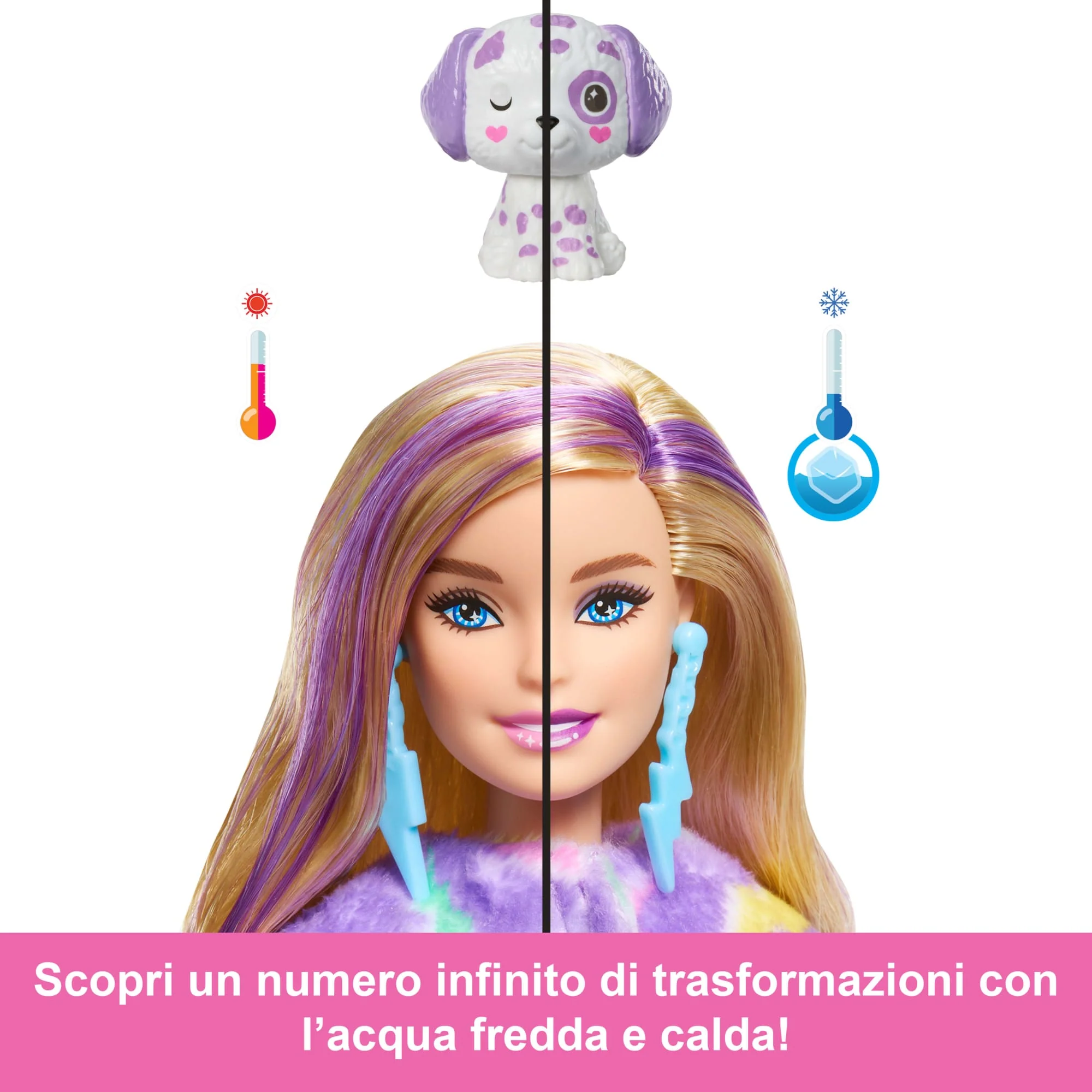 Barbie Cutie Reveal Serie Sogni A Colori - Cagnolino - Image 4