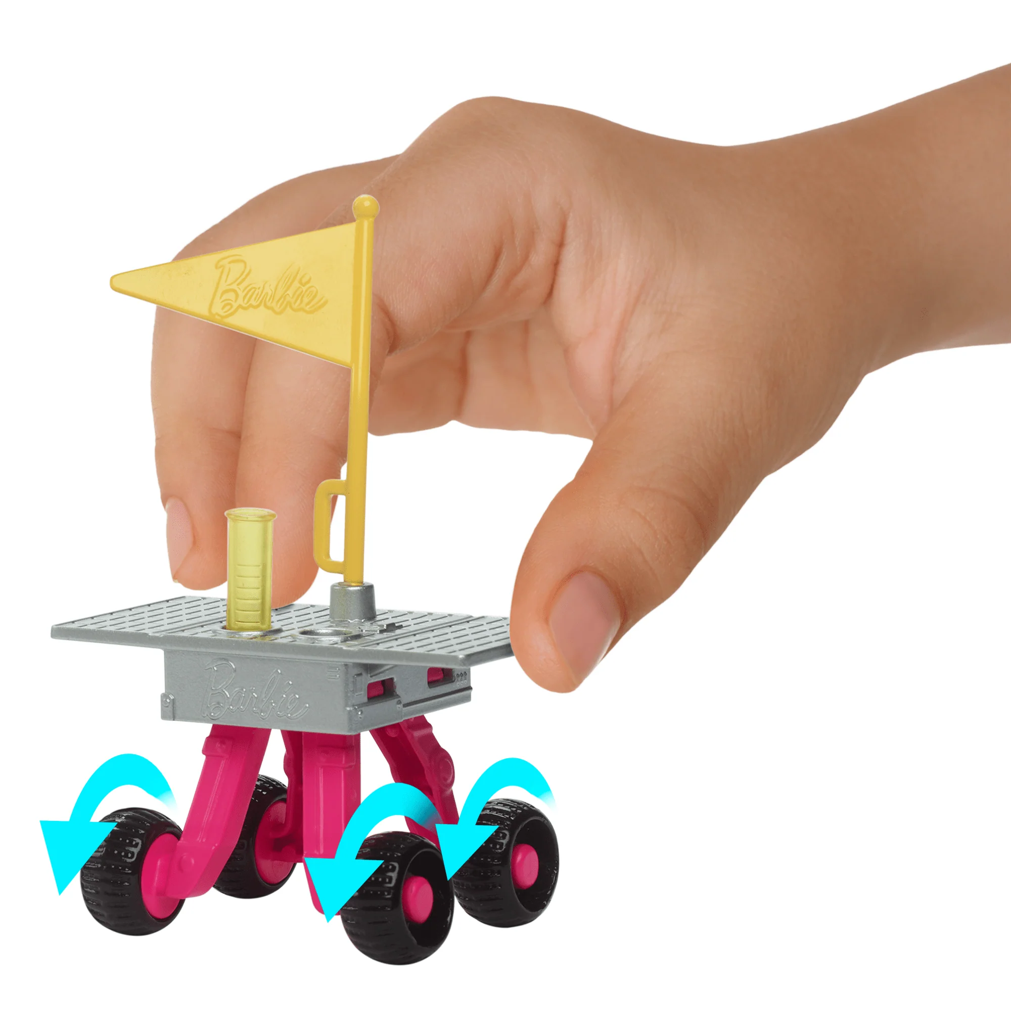 Barbie Deluxe Kariyer Bebek - Astronot, Tekerlekli Keşif Aracı Ve Uzay Kaskı Dahil 10 Aksesuar - Image 3