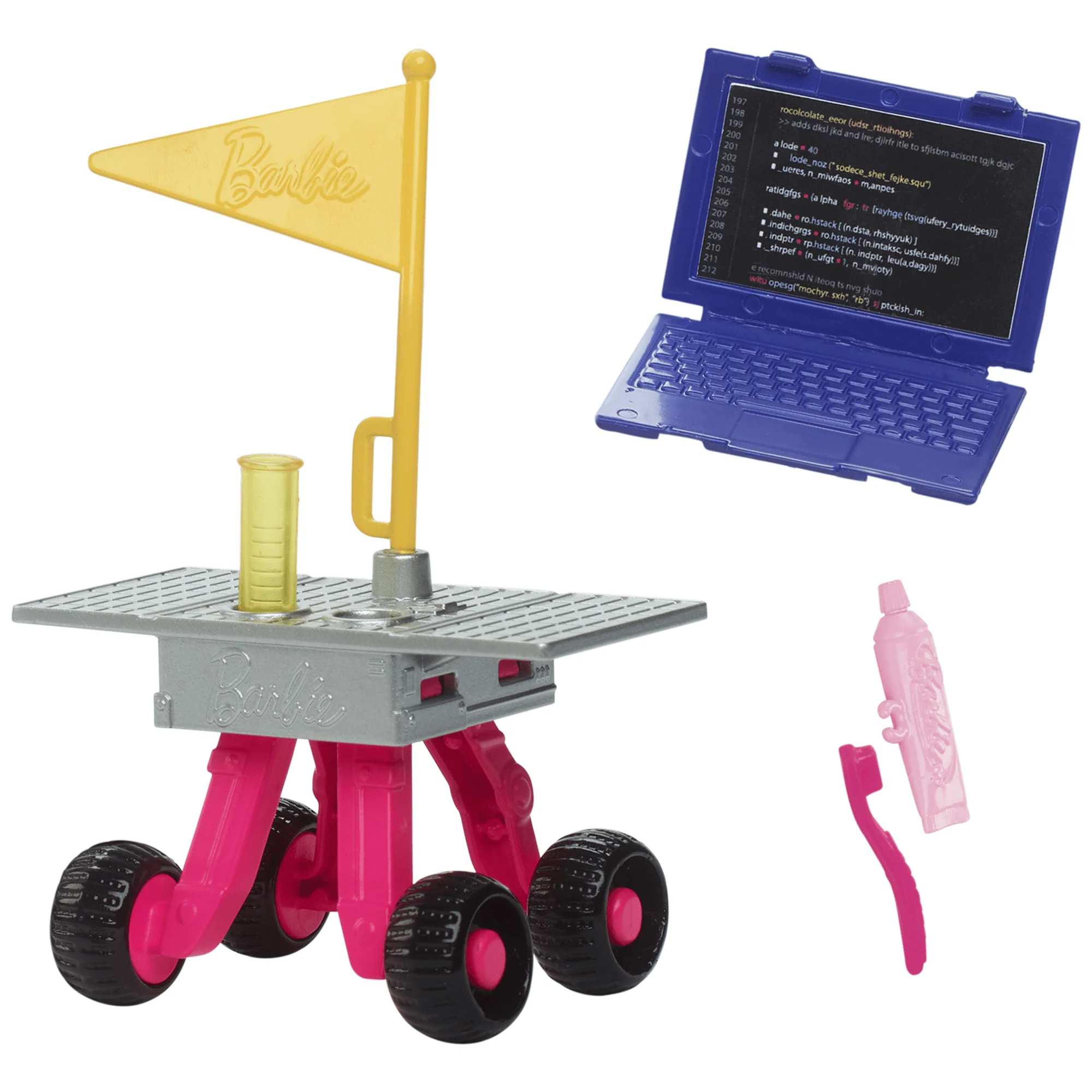 Barbie Deluxe Kariyer Bebek - Astronot, Tekerlekli Keşif Aracı Ve Uzay Kaskı Dahil 10 Aksesuar - Image 4