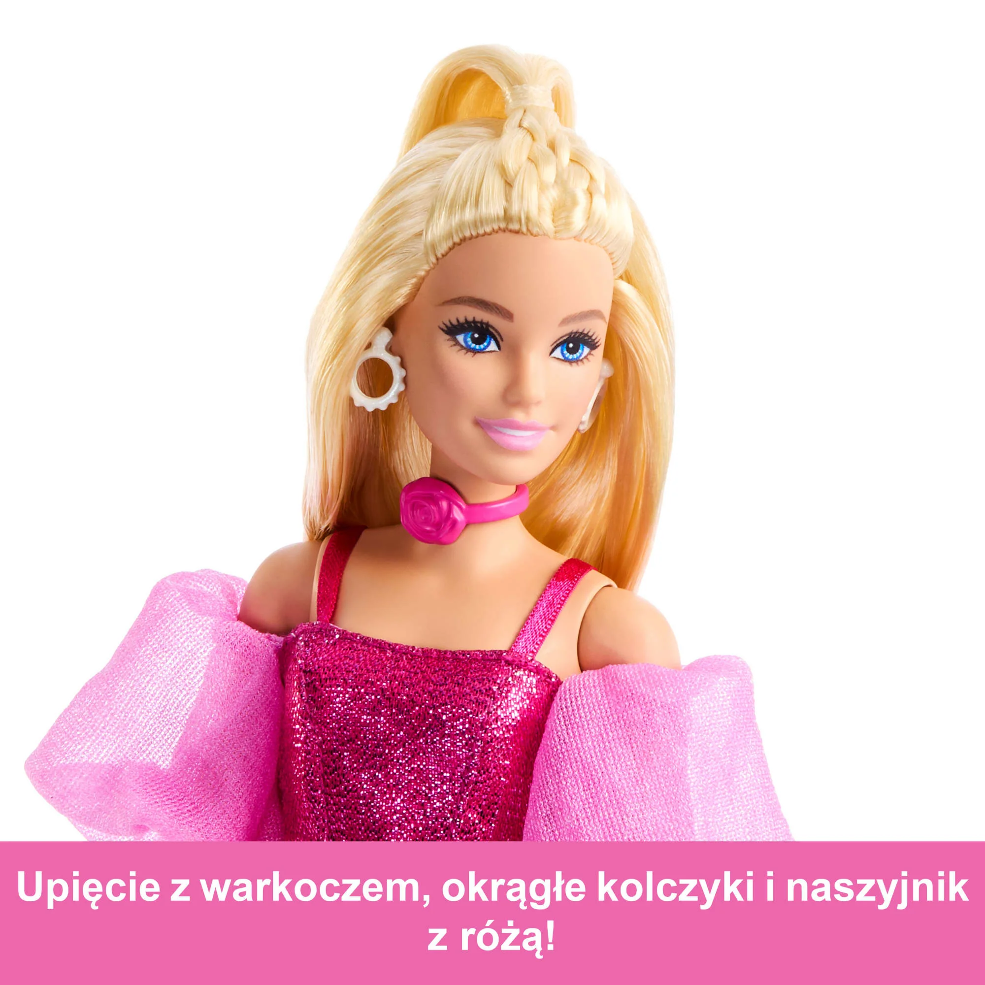 Barbie Deluxe Style Lalka modowa #5 Różowy gorset z bufkami Zabawka 4+ - Image 3