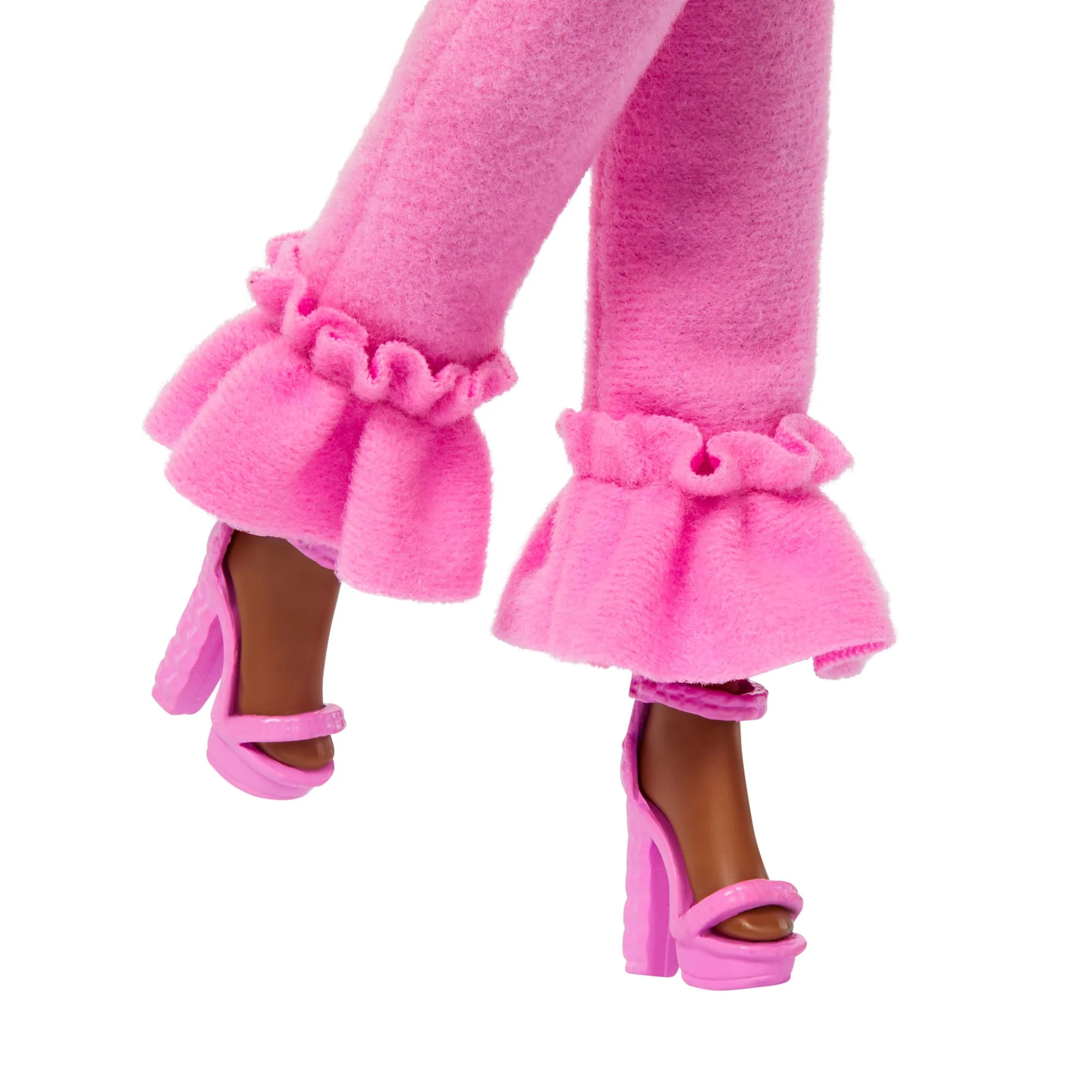 Barbie-Deluxe Style-Poupée Barbie À Combinaison Rose Tissu Doux - Image 4