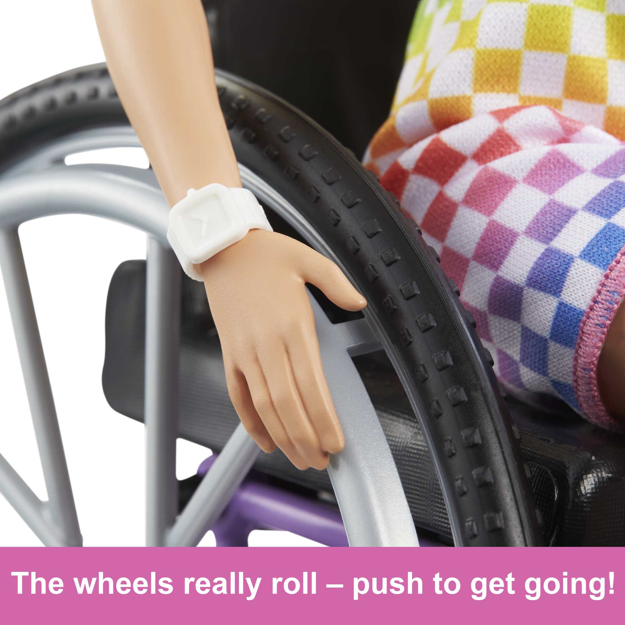 Barbie Wheelchair Doll Blonde - Image 3