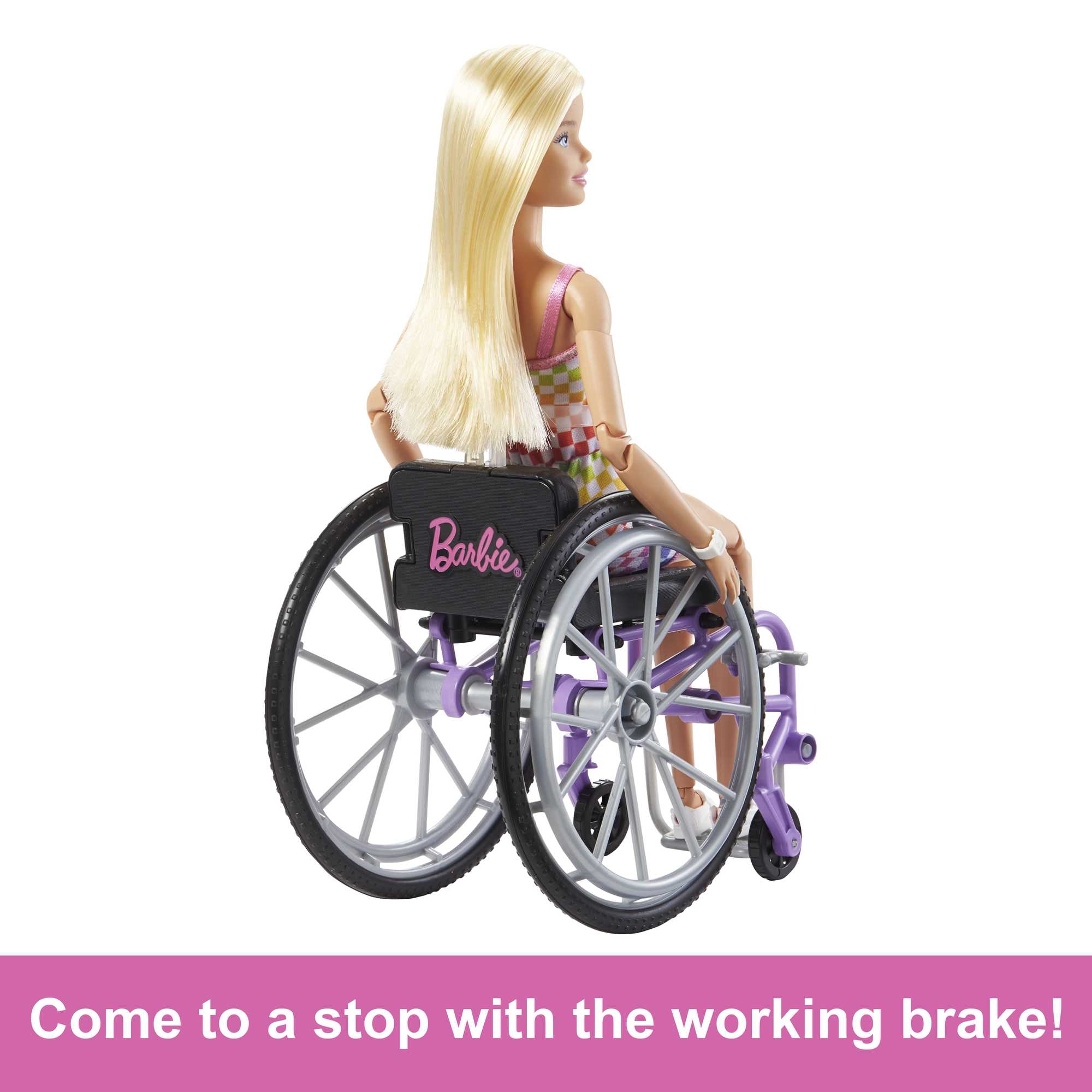 Barbie Wheelchair Doll Blonde - Image 4
