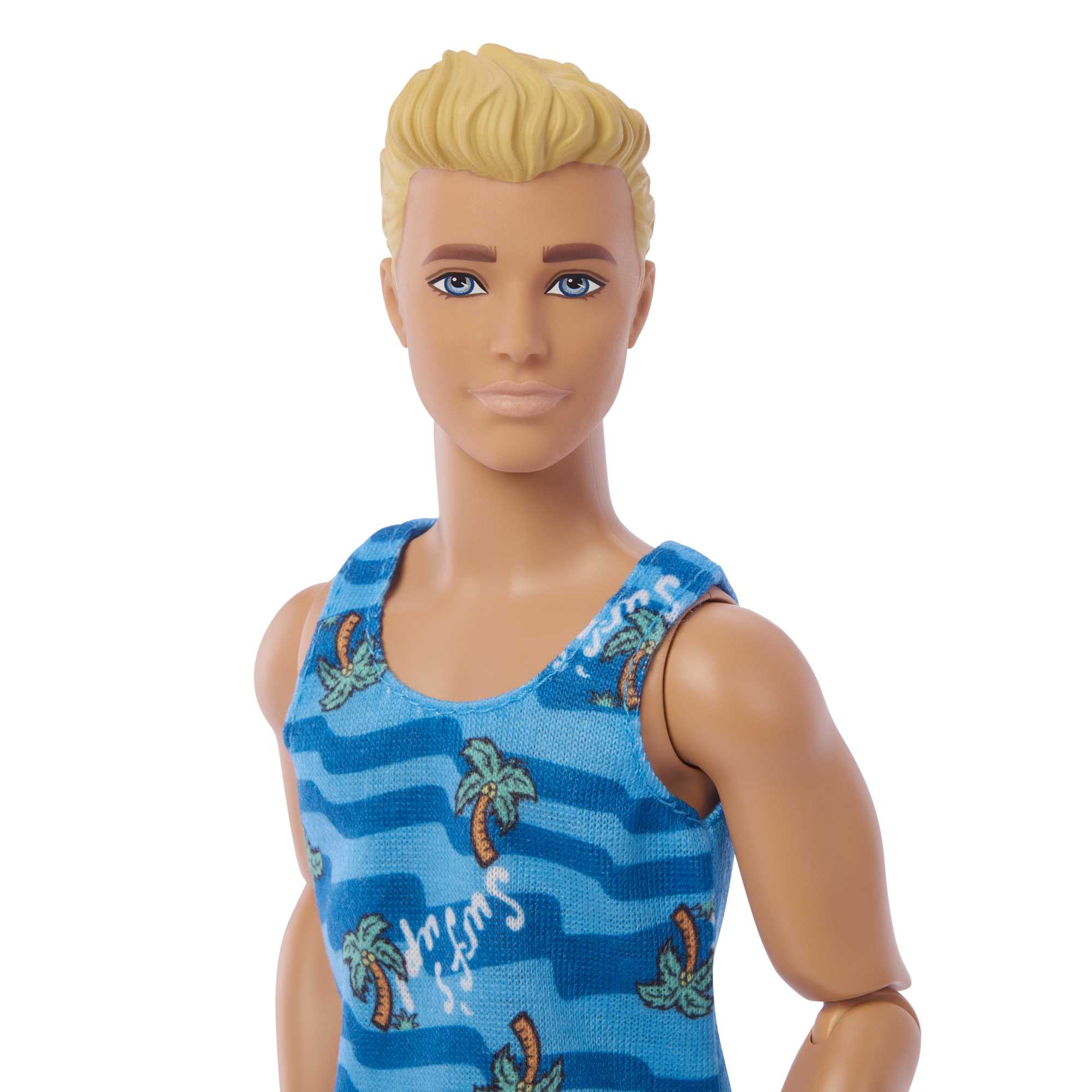 Muñeco Ken Con Tabla De Surf De Barbie, Muñeco Ken Rubio Con Temática Playera Y Puntos De Articulación - Image 4