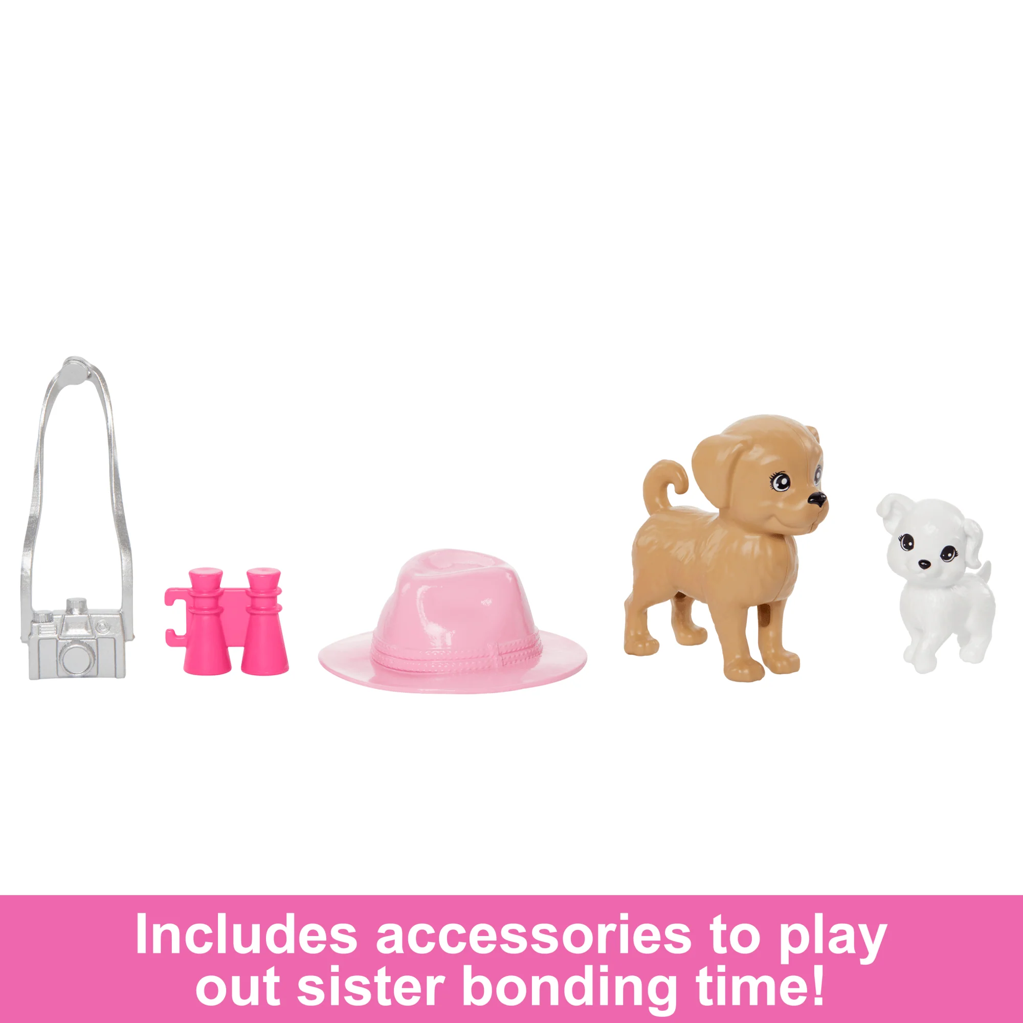 Barbie & Stacie Sister Doll Set With 2 Pet Dogs & Accessories - Image 3