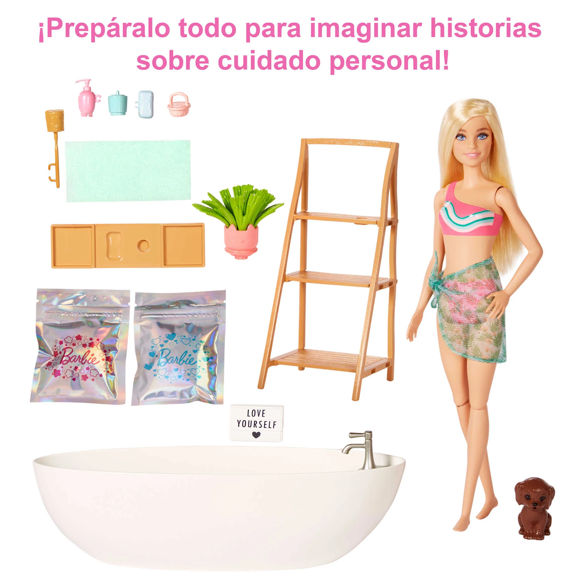 Barbie Bienestar Muñeca Rubia Con Bañera - Image 5
