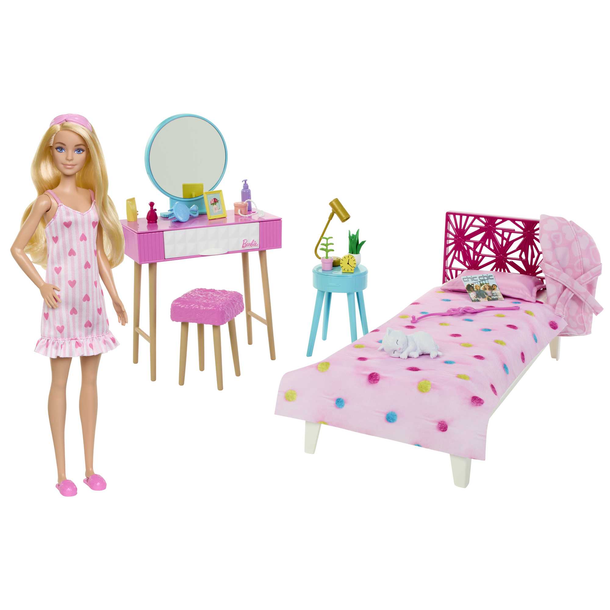 Conjunto De Muñeca Y Dormitorio De Barbie | Muebles De Barbie | Mattel - Image 2