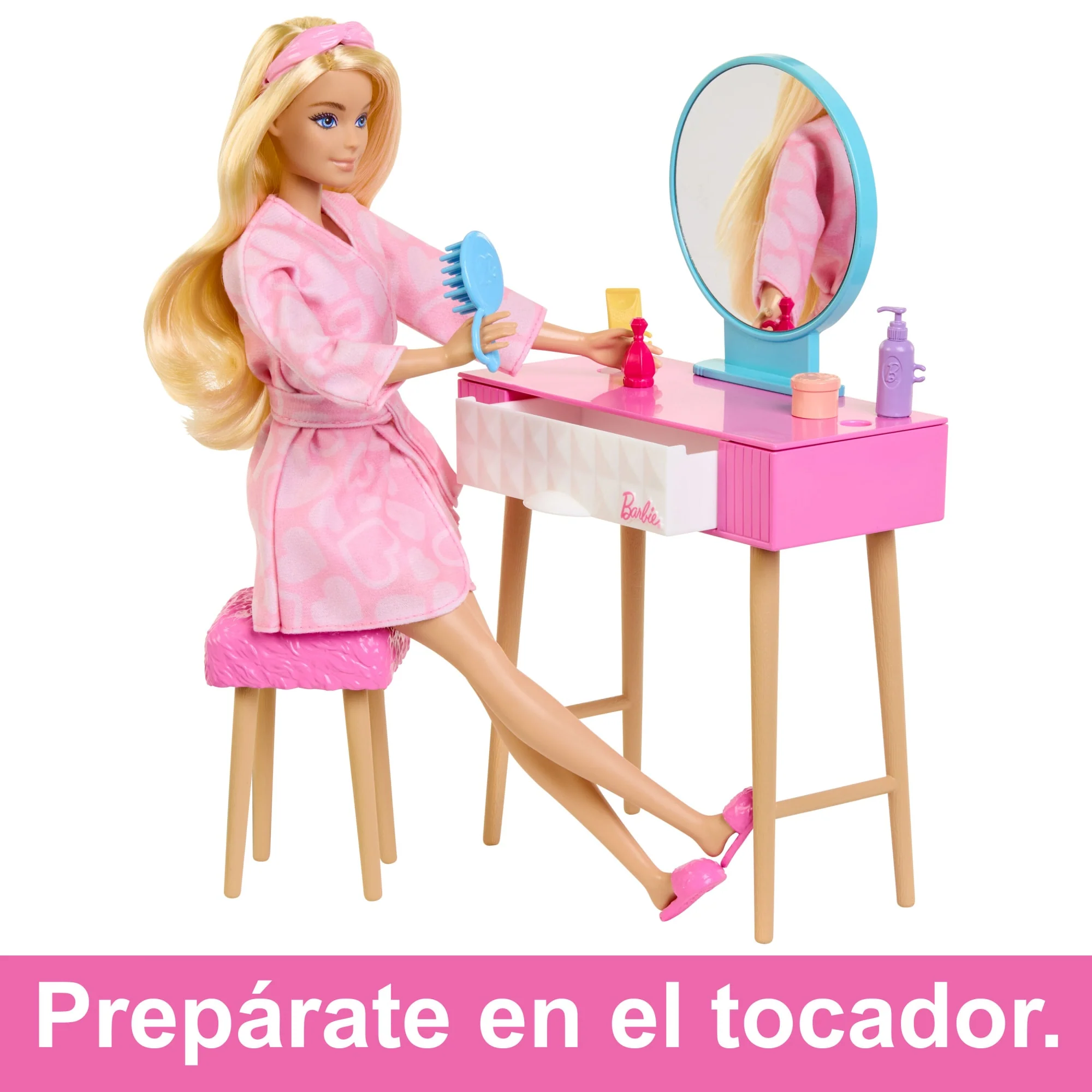 Conjunto De Muñeca Y Dormitorio De Barbie | Muebles De Barbie | Mattel - Image 6