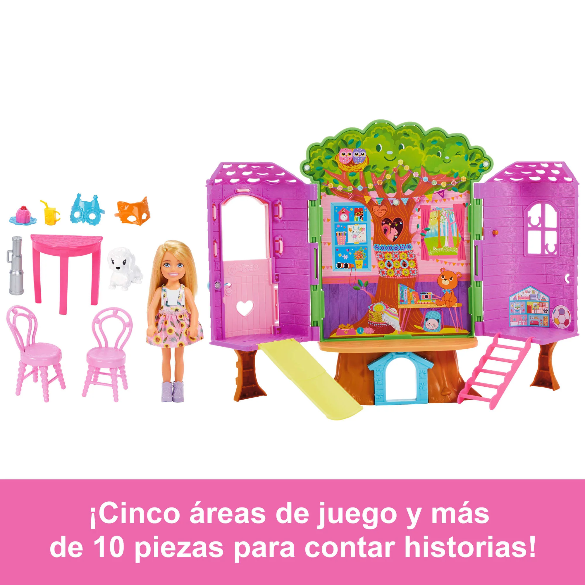 Barbie Chelsea Casa Del Árbol Set De Juego Para Muñecas +3 Años - Image 3