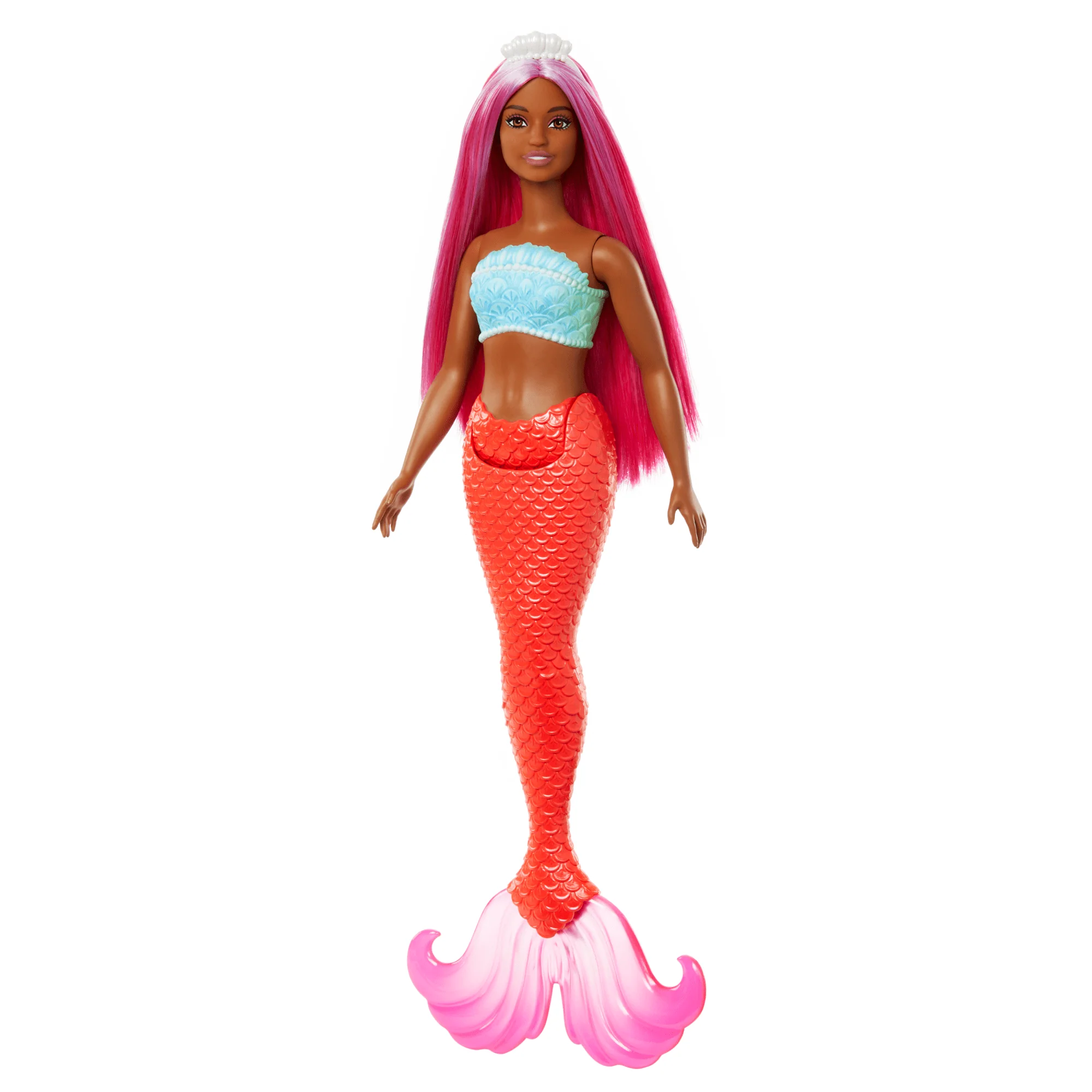 Barbie Mermaid Dolls With Colorful Hair, Tails And Headband Accessories - Image 4