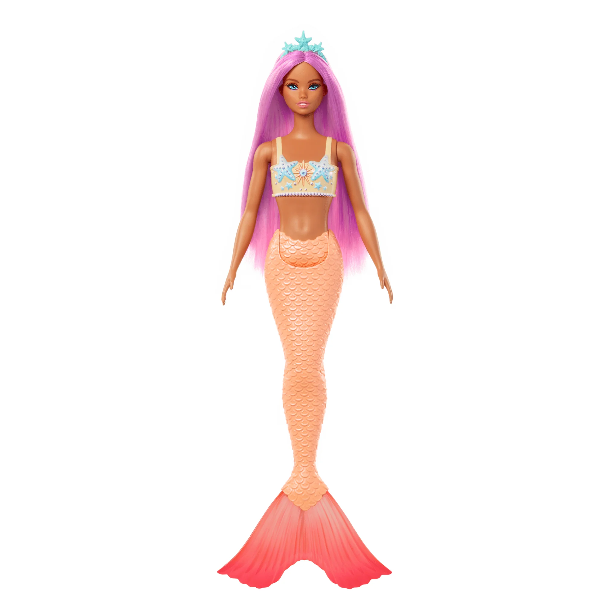 Barbie Mermaid Dolls With Colorful Hair, Tails And Headband Accessories - Image 5