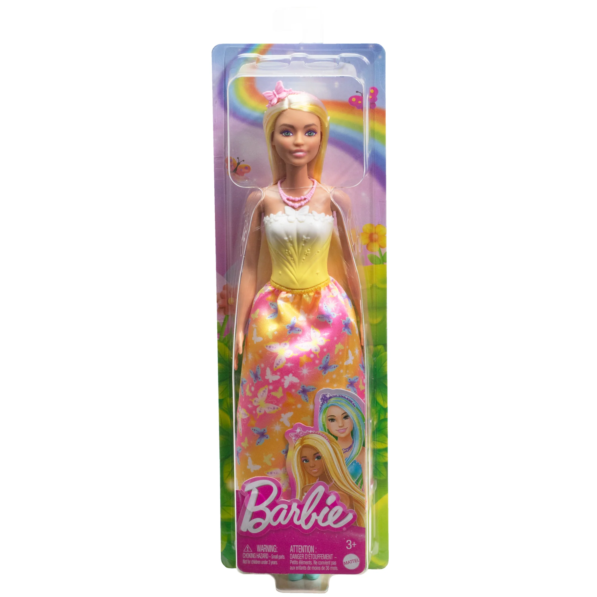 Barbie Royal Doll With Brightly Highlighted Hair, Butterfly-Print Skirt And Accessories - Image 6