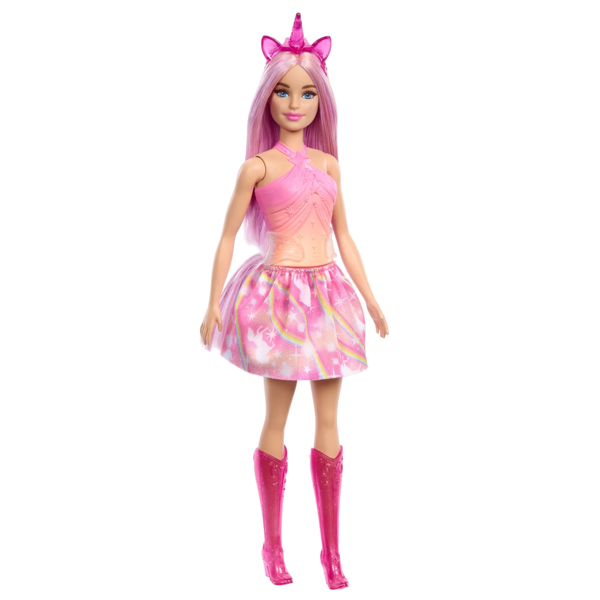 Barbie Unicorn Dolls With Fantasy Hair, Ombre Outfits And Unicorn Accessories