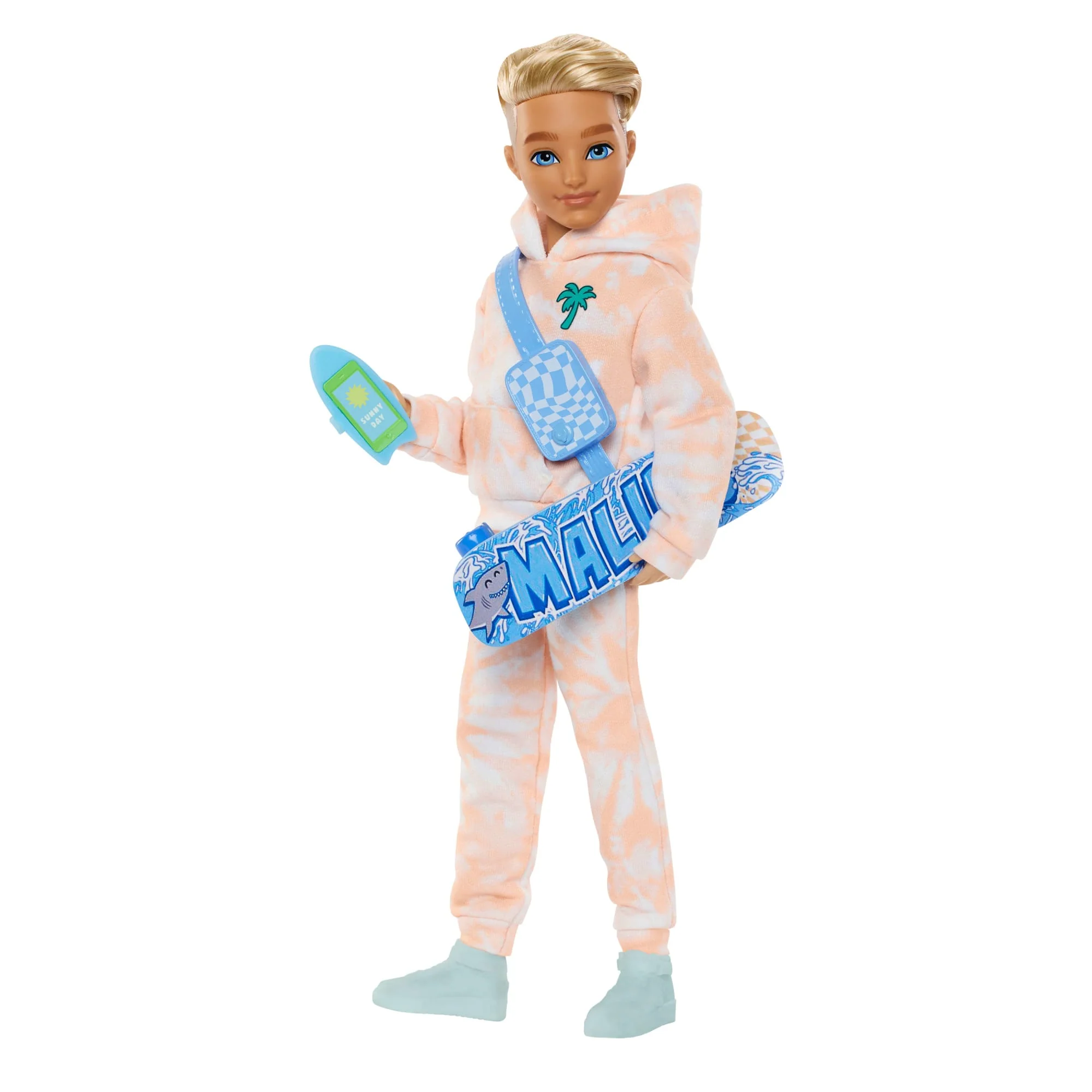 Barbie Rüya Arkadaşlar Ken Bebek Ile Yaz Ve Kaykay Temalı 9 Aksesuar