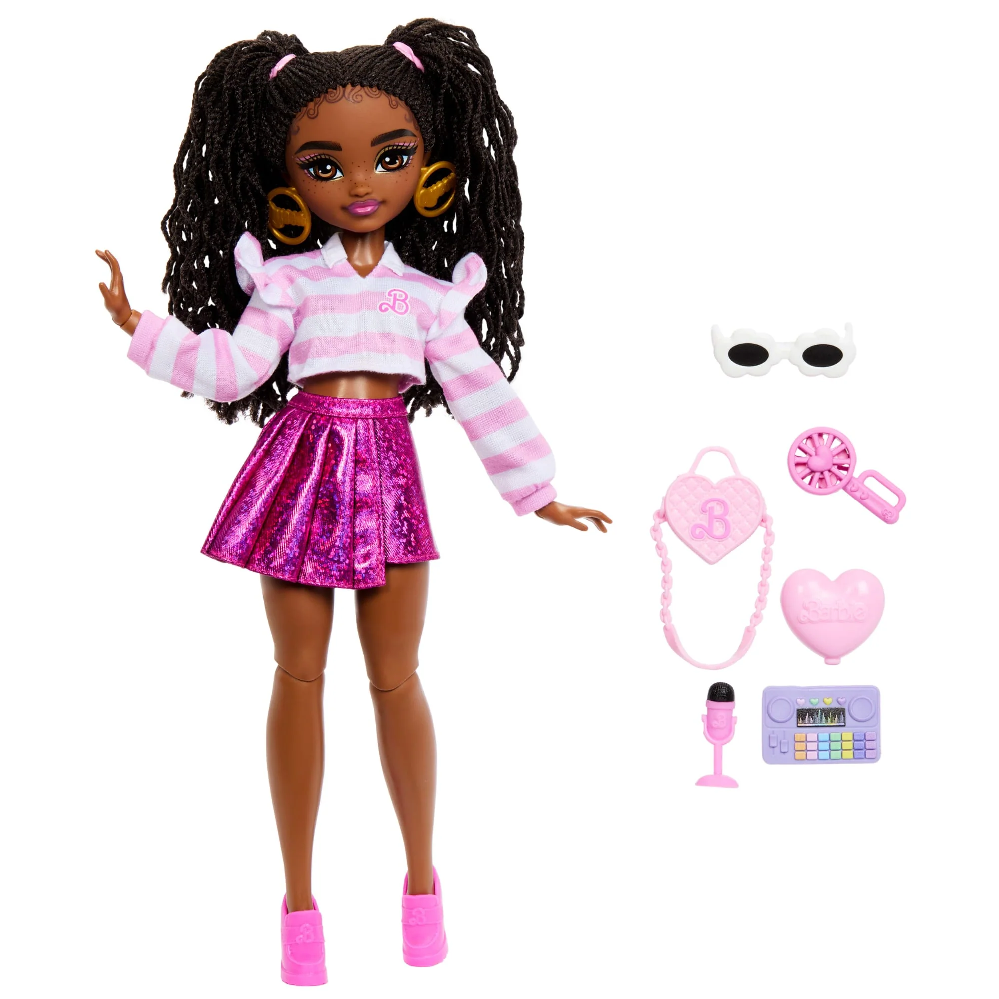 Muñeca Barbie “Brooklyn” De Barbie Dream Besties Y Accesorios, Muñeca De Moda Articulada Y Accesorios Temáticos
