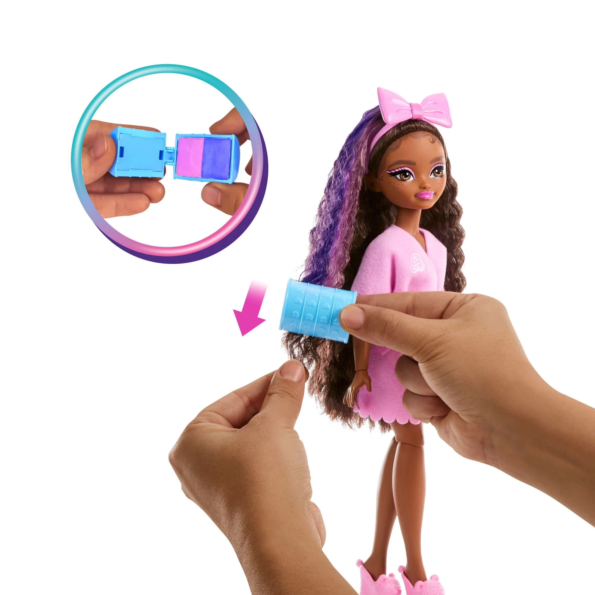 Barbie Dream Besties Brooklyn Wyszykuj się ze mną Lalka + akcesoria Zestaw Zabawka 4+ - Image 4