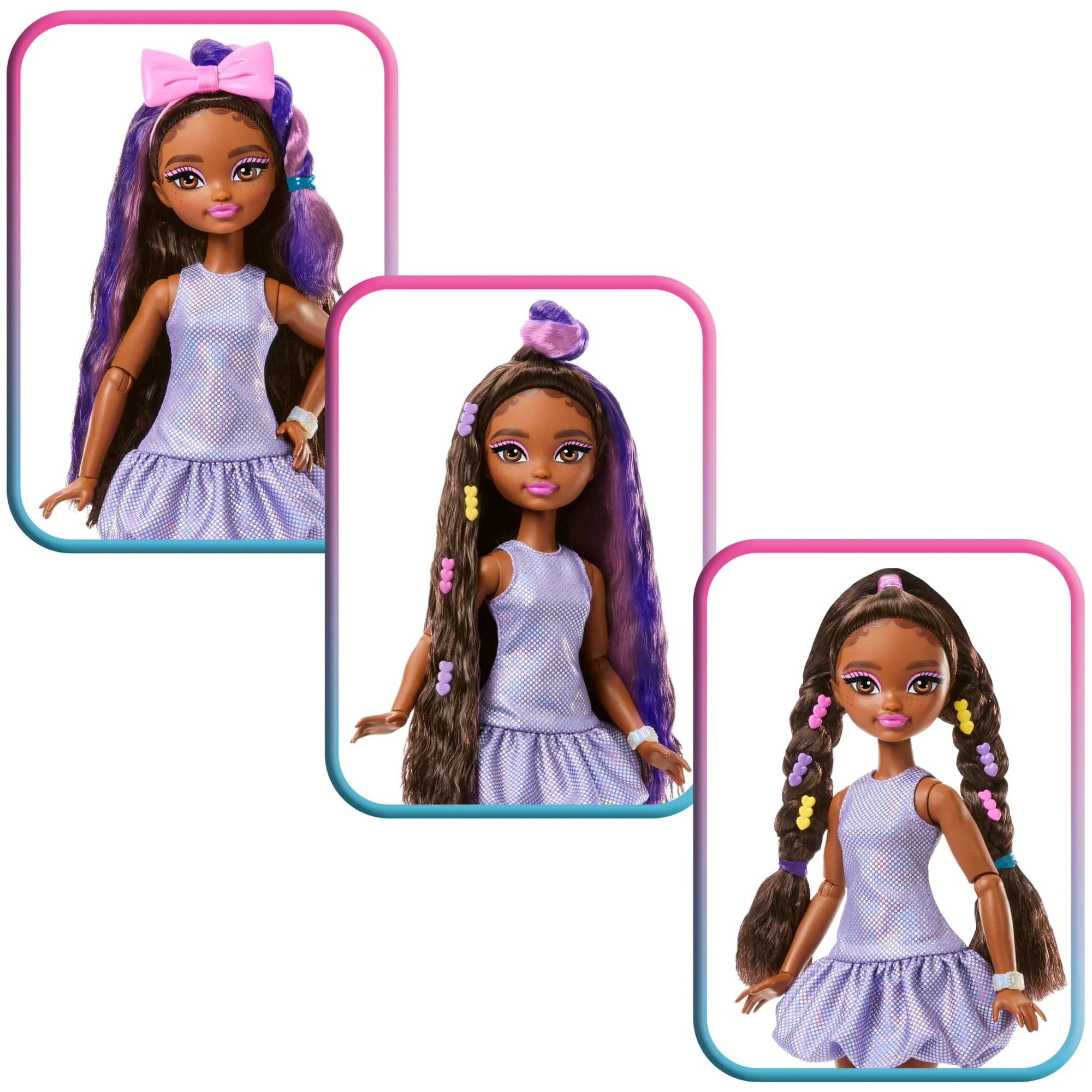 Barbie Dream Besties Brooklyn Wyszykuj się ze mną Lalka + akcesoria Zestaw Zabawka 4+ - Image 5