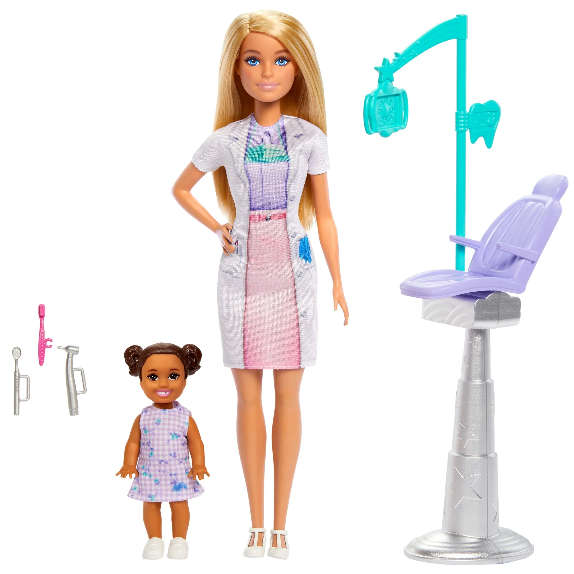 Barbie Dentist Doll With Blonde Fashion Doll, 1 Kid Doll, Medical Doctor Furniture & Accessories - Image 4