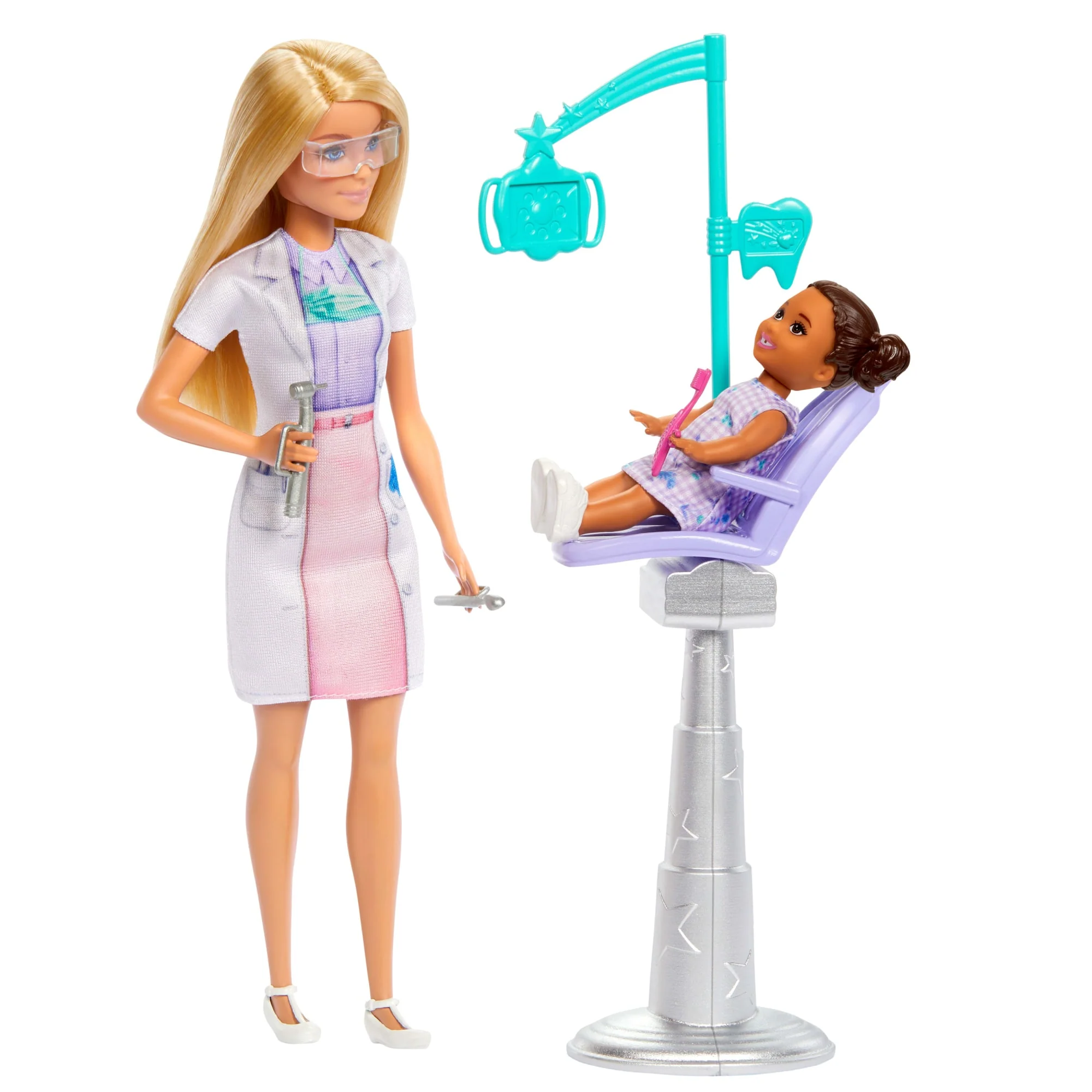 Barbie Dentist Doll With Blonde Fashion Doll, 1 Kid Doll, Medical Doctor Furniture & Accessories - Image 5