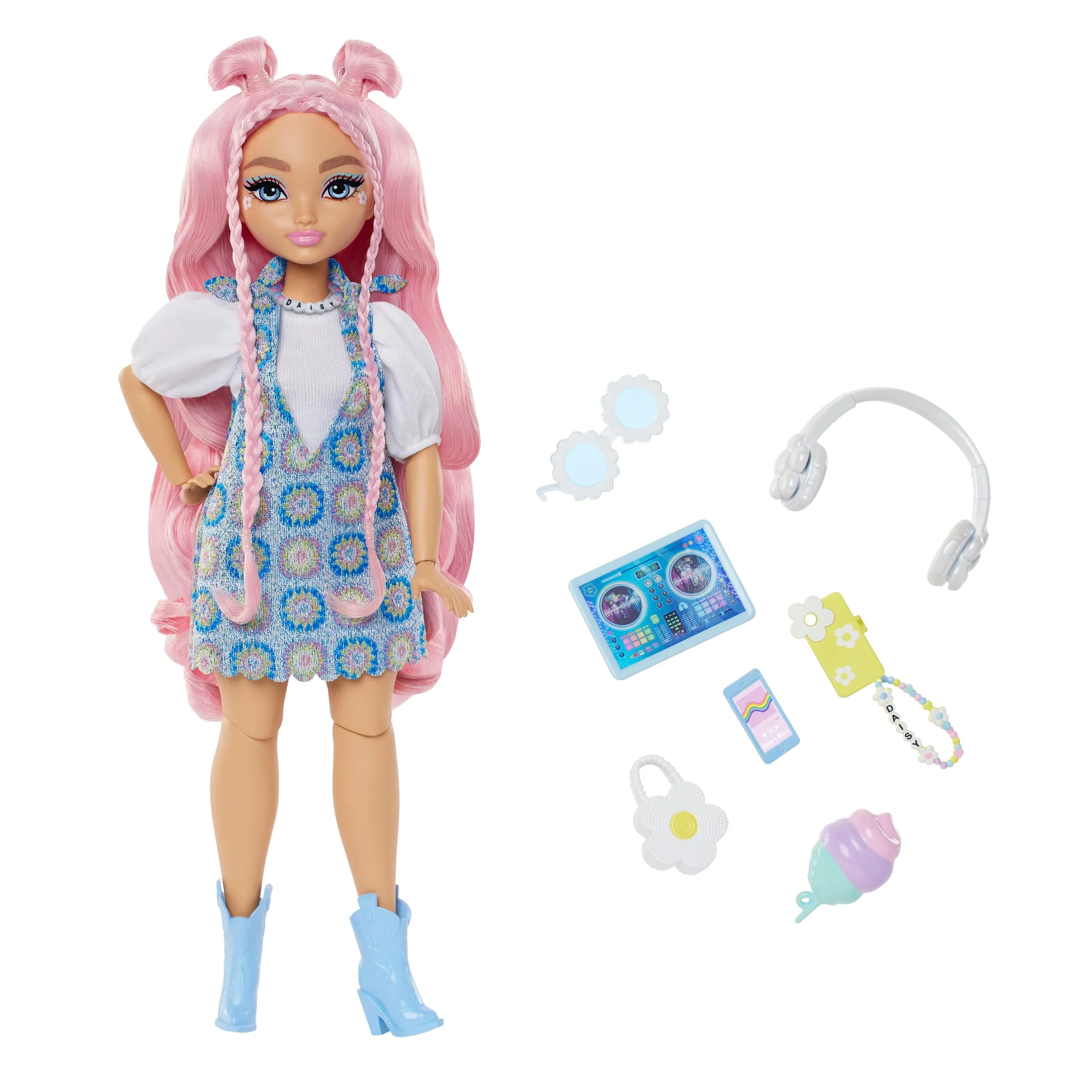 Barbie Dream Besties Daisy Jean Lalka modowa z 9 akcesoriami z motywem muzyki Zabawka Zestaw 4+ - Image 3