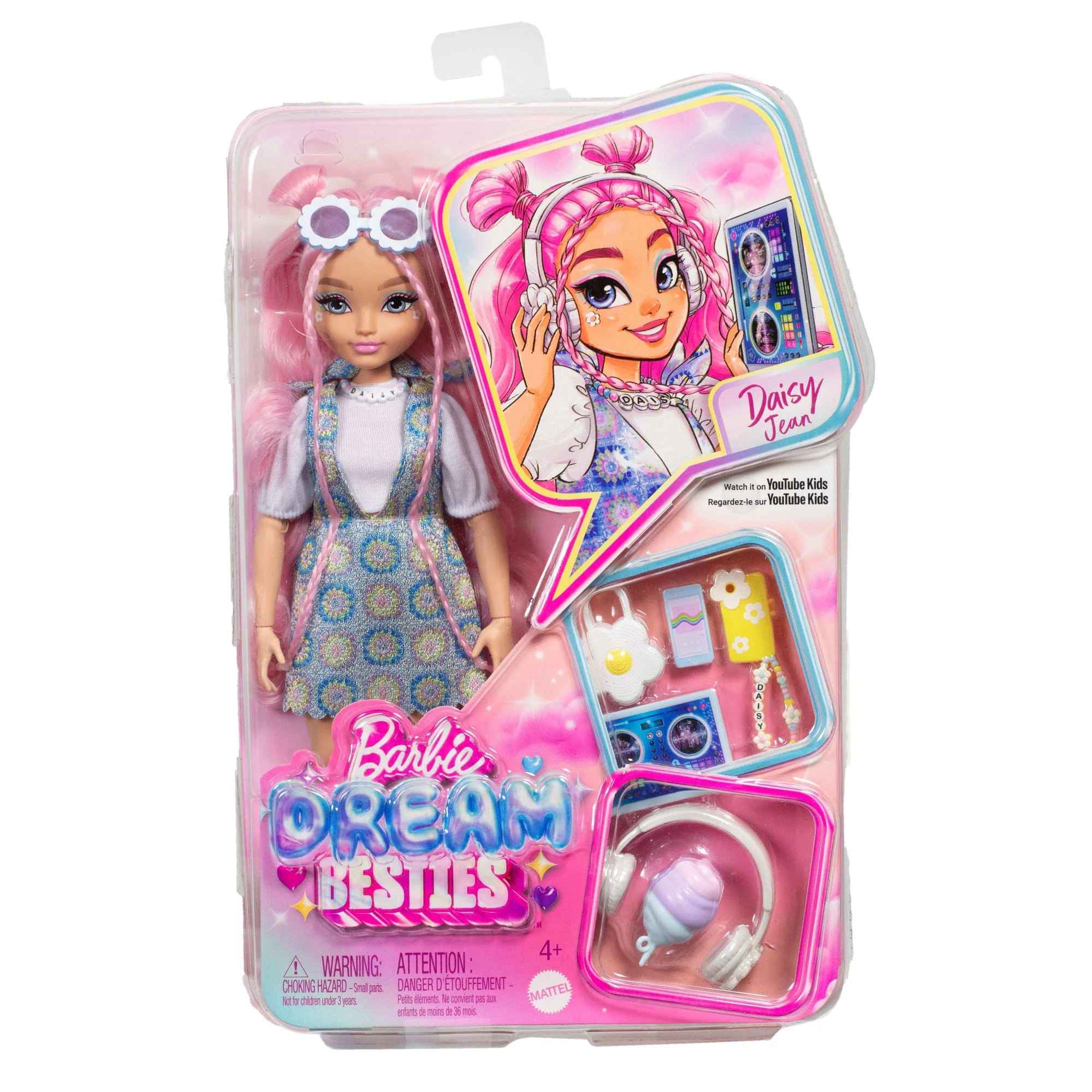 Barbie Dream Besties Lalka modowa z akcesoriami z motywem hobby Asortyment - Image 6