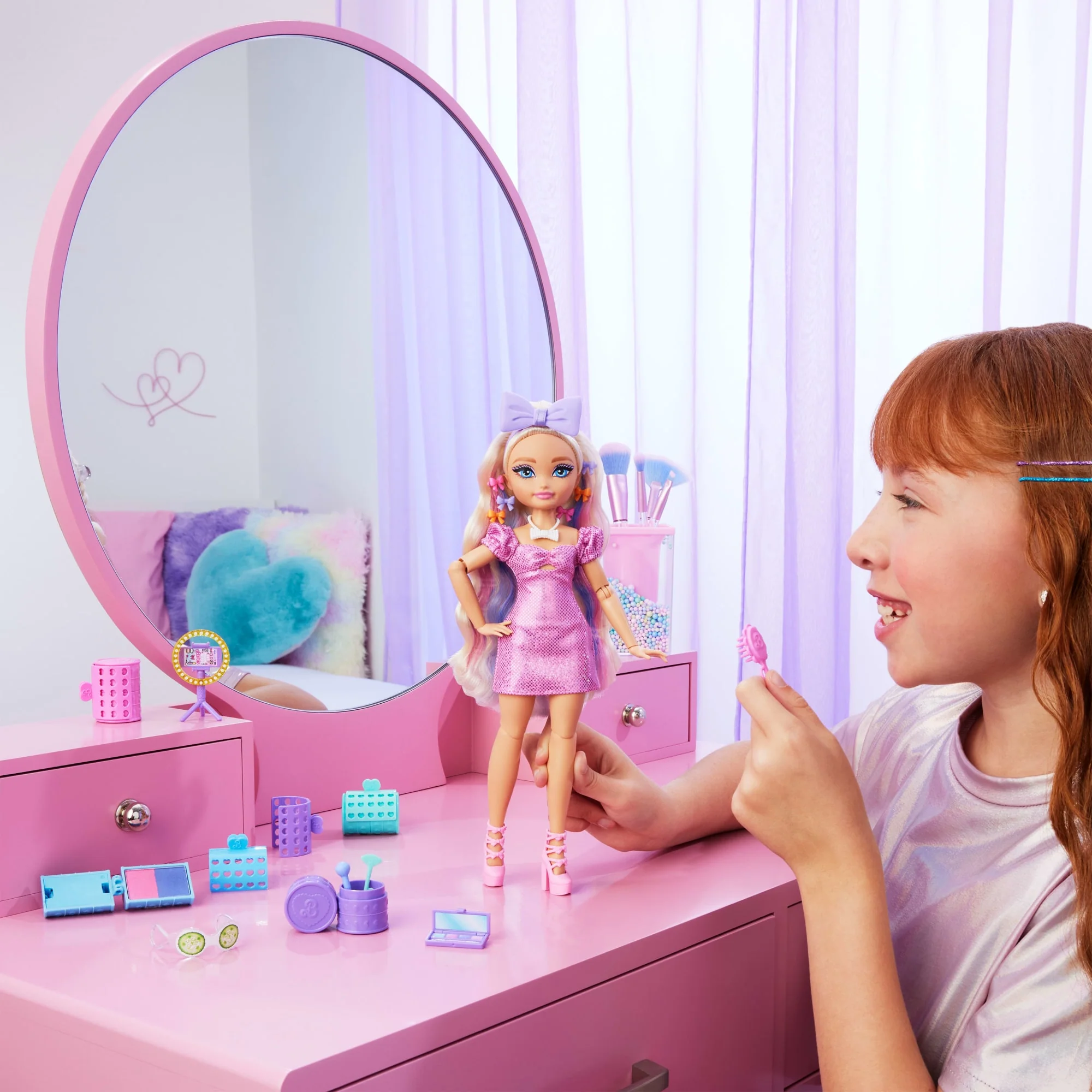 Barbie Dream Get Ready With Barbie Barbie Malibu“-Modepuppe Mit Überraschungs-Accessoires Und Mehr Als 15 Looks - Image 2