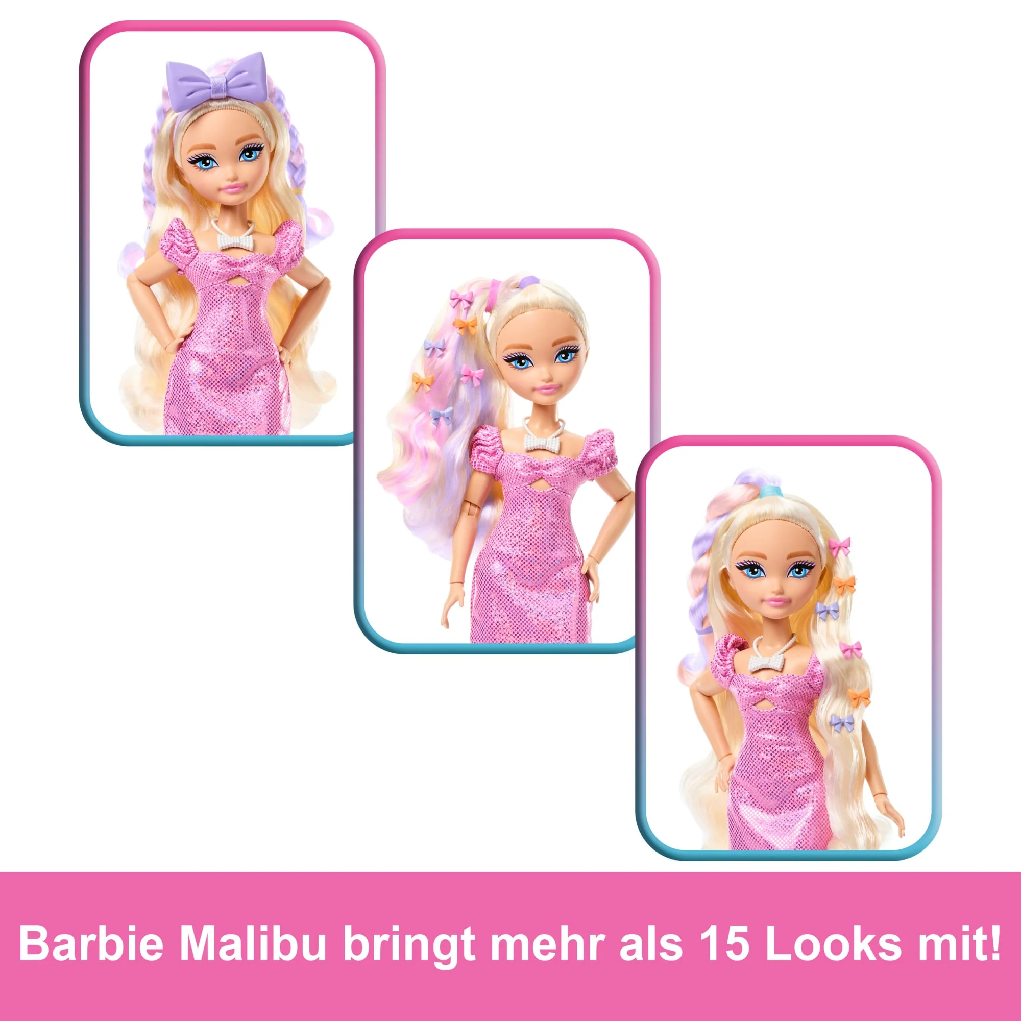 Barbie Dream Get Ready With Barbie Barbie Malibu“-Modepuppe Mit Überraschungs-Accessoires Und Mehr Als 15 Looks - Image 4
