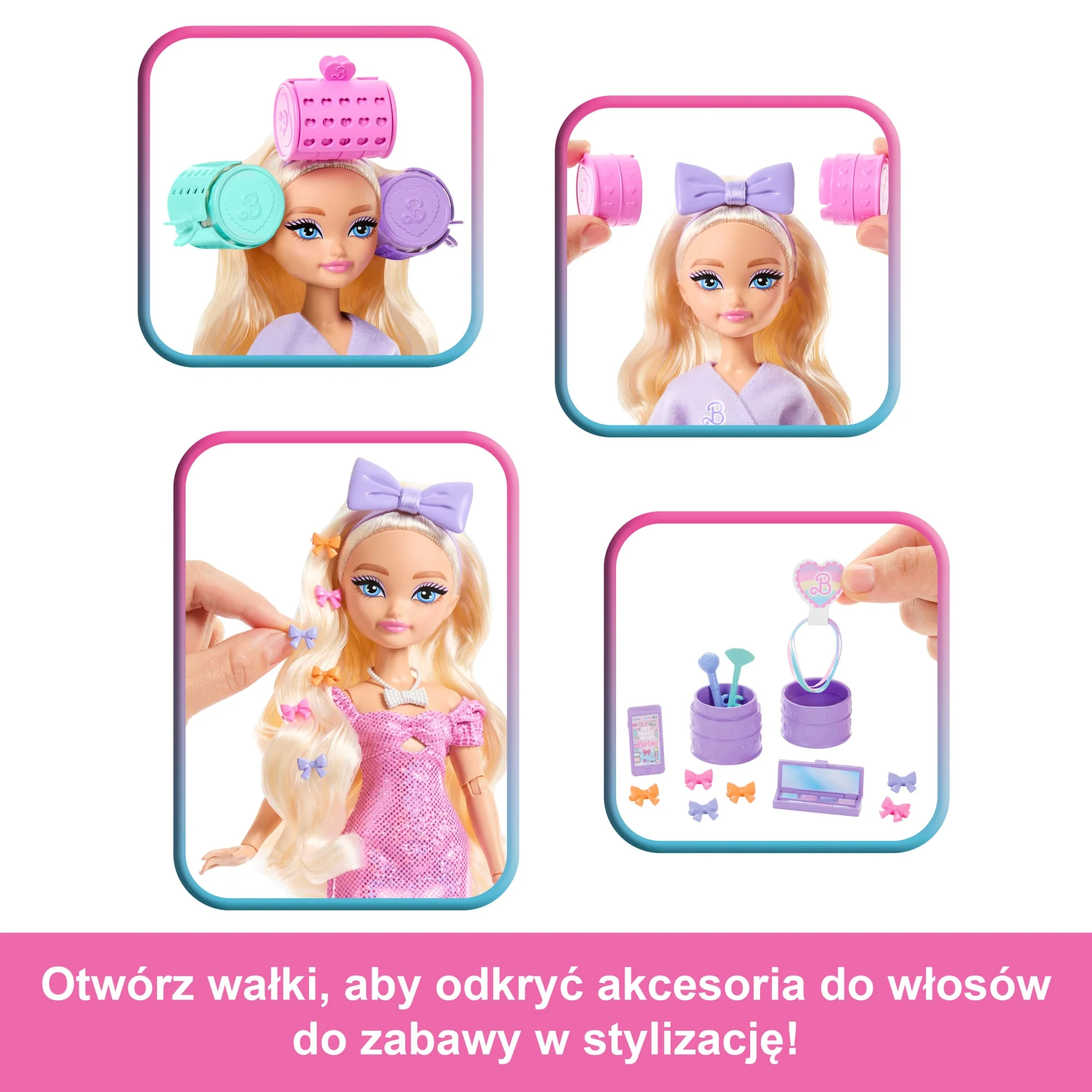 Barbie Dream Besties Malibu Wyszykuj się ze mną Lalka + akcesoria Zestaw Zabawka 4+ - Image 3