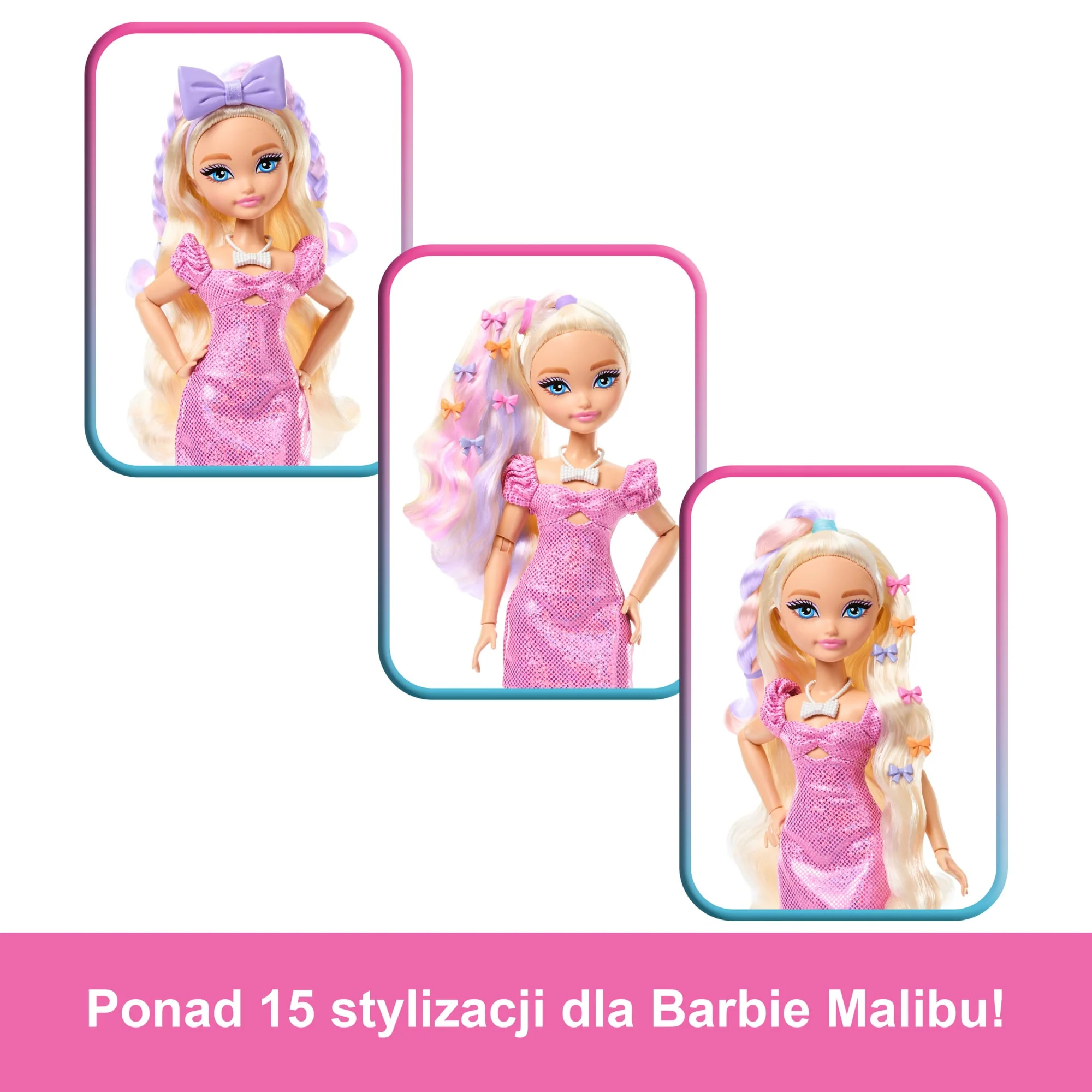 Barbie Dream Besties Malibu Wyszykuj się ze mną Lalka + akcesoria Zestaw Zabawka 4+ - Image 5