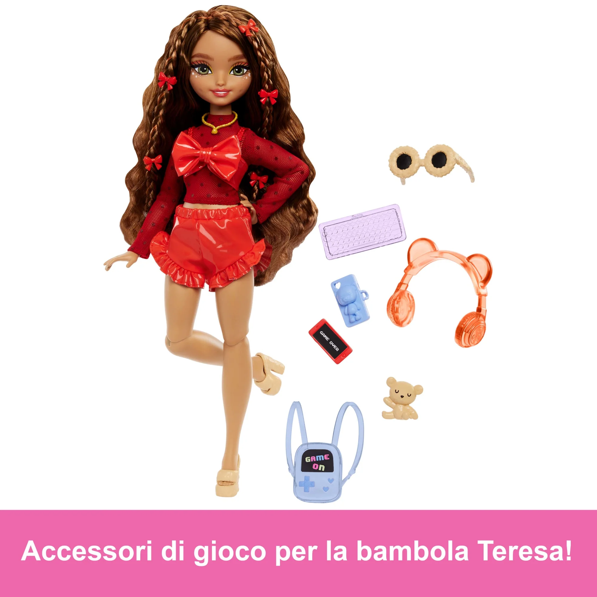 Barbie Dream Besties Teresa, Bambola Alla Moda Con Accessori A Tema Videogiochi, 10 Accessori in Totale - Image 3