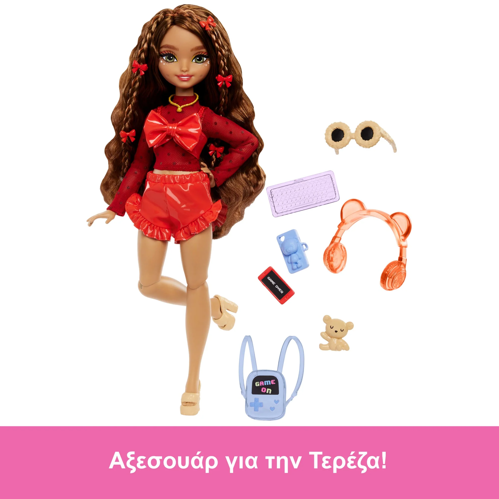 Barbie Dream Besties Teresa Κούκλα Με Αξεσουάρ Με Θέμα Τα Βιντεοπαιχνίδια, 10 Κομμάτια - Image 3