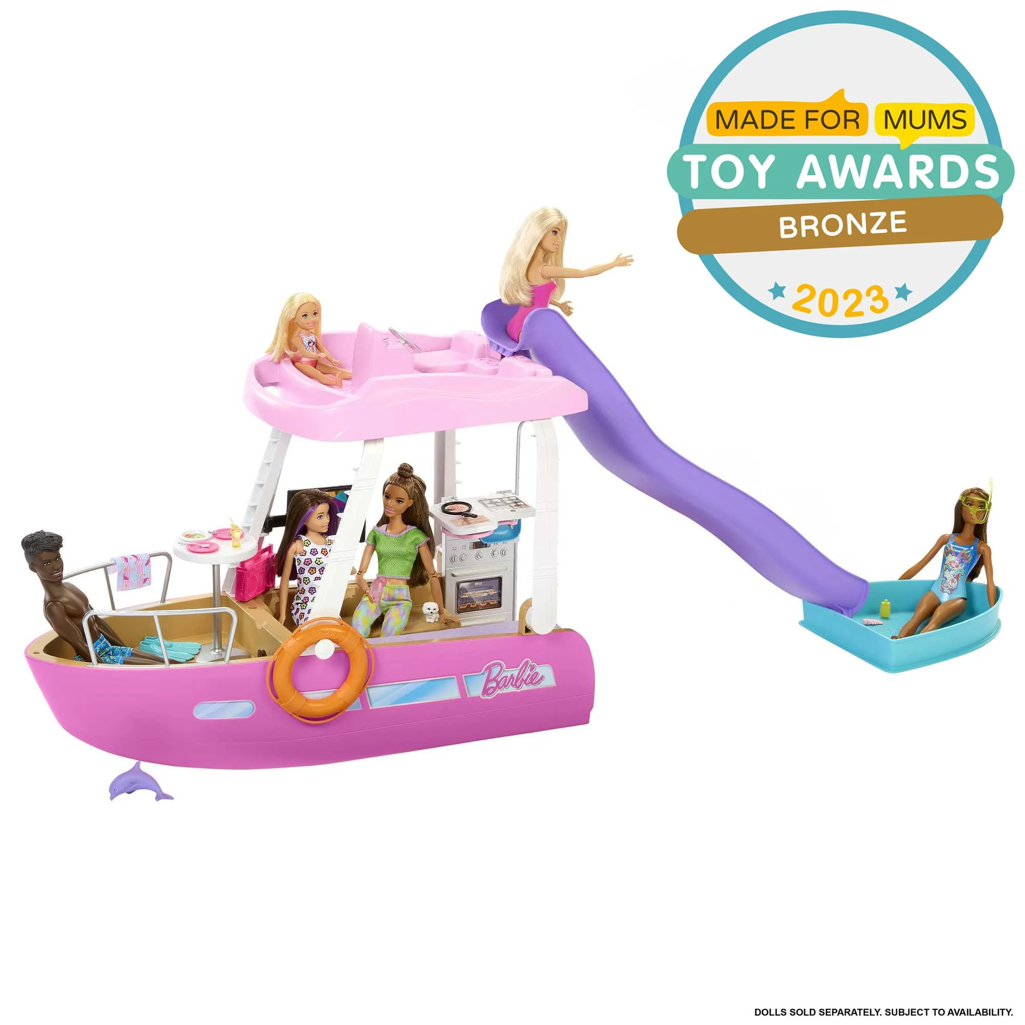 Barbie Dream Boat Playset With Pool, Slide And 20+ Accessories - Image 2